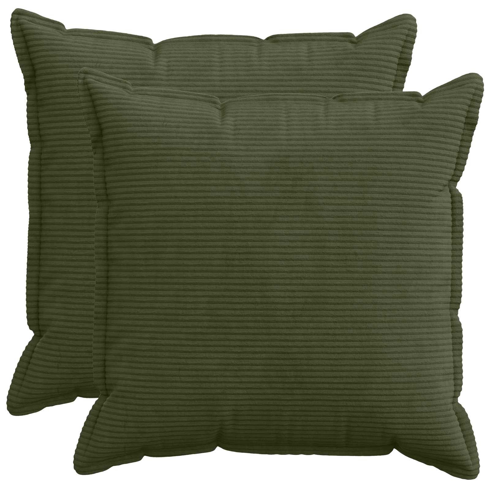Párna huzat 2 db houten zöld 80 x 80 cm cord