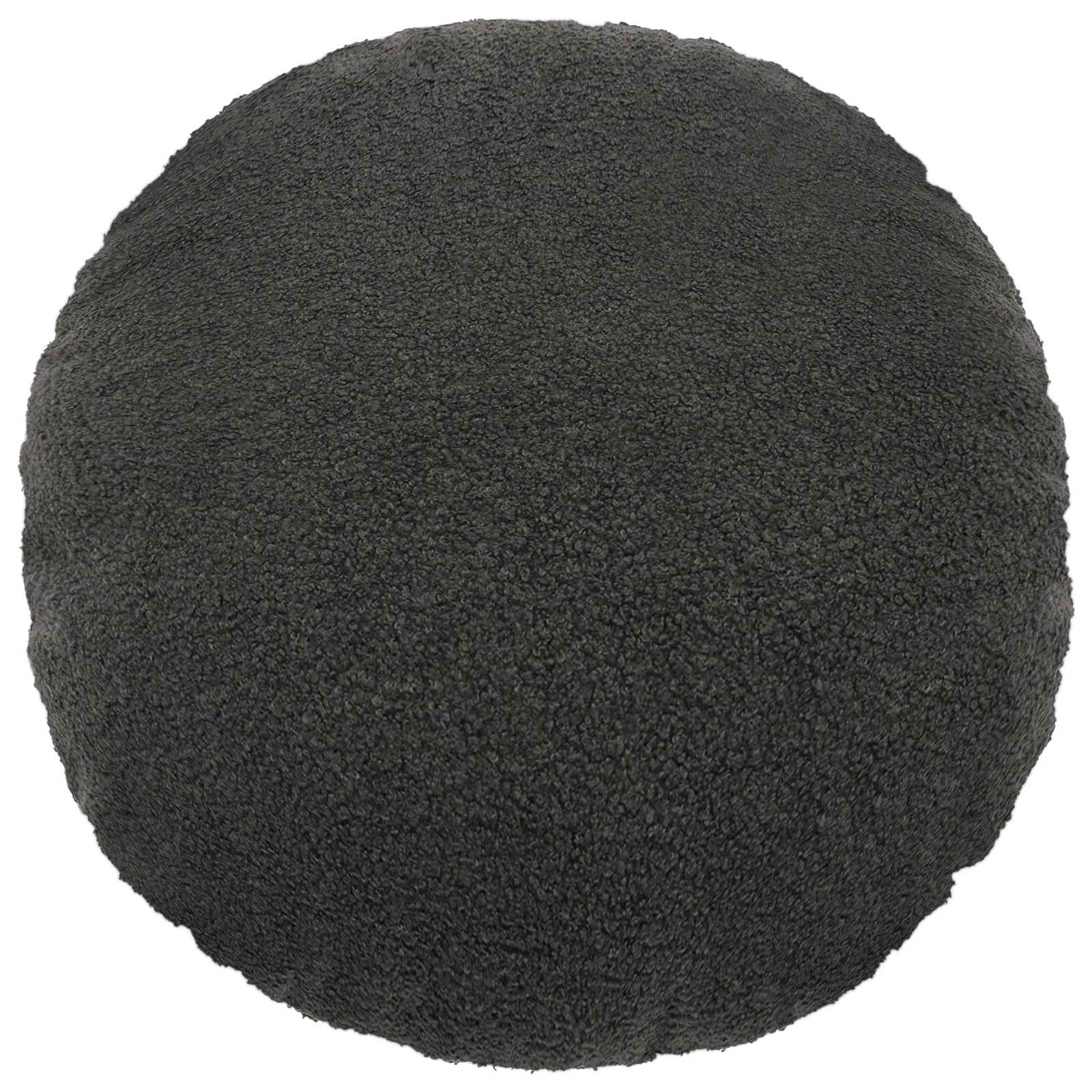 Párna huzat 6 pcs heerlen sötétszürke ø 30 cm bouclé