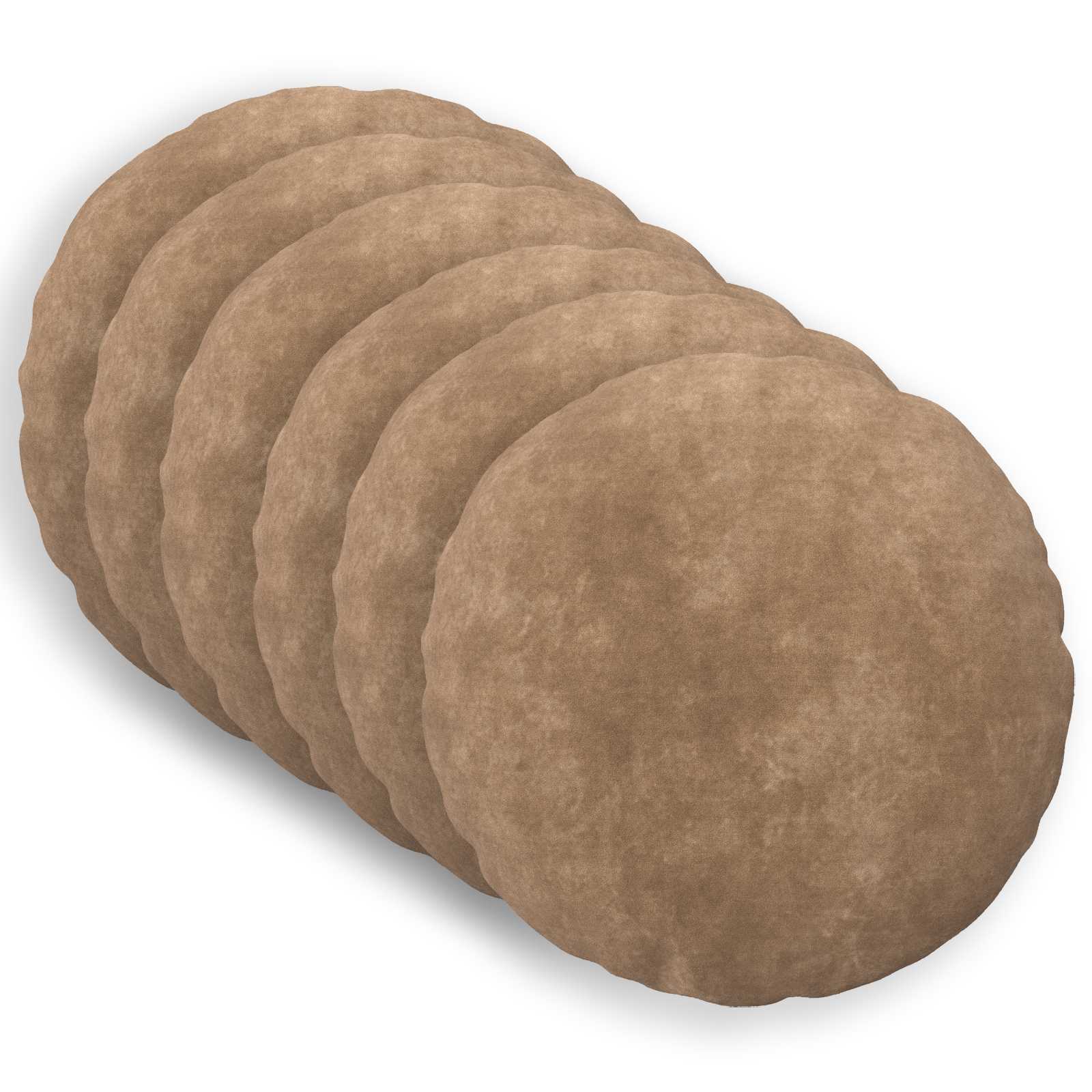Párna huzat 6 pcs heerlen tópszínű ø 30 cm mikroszálas plüss