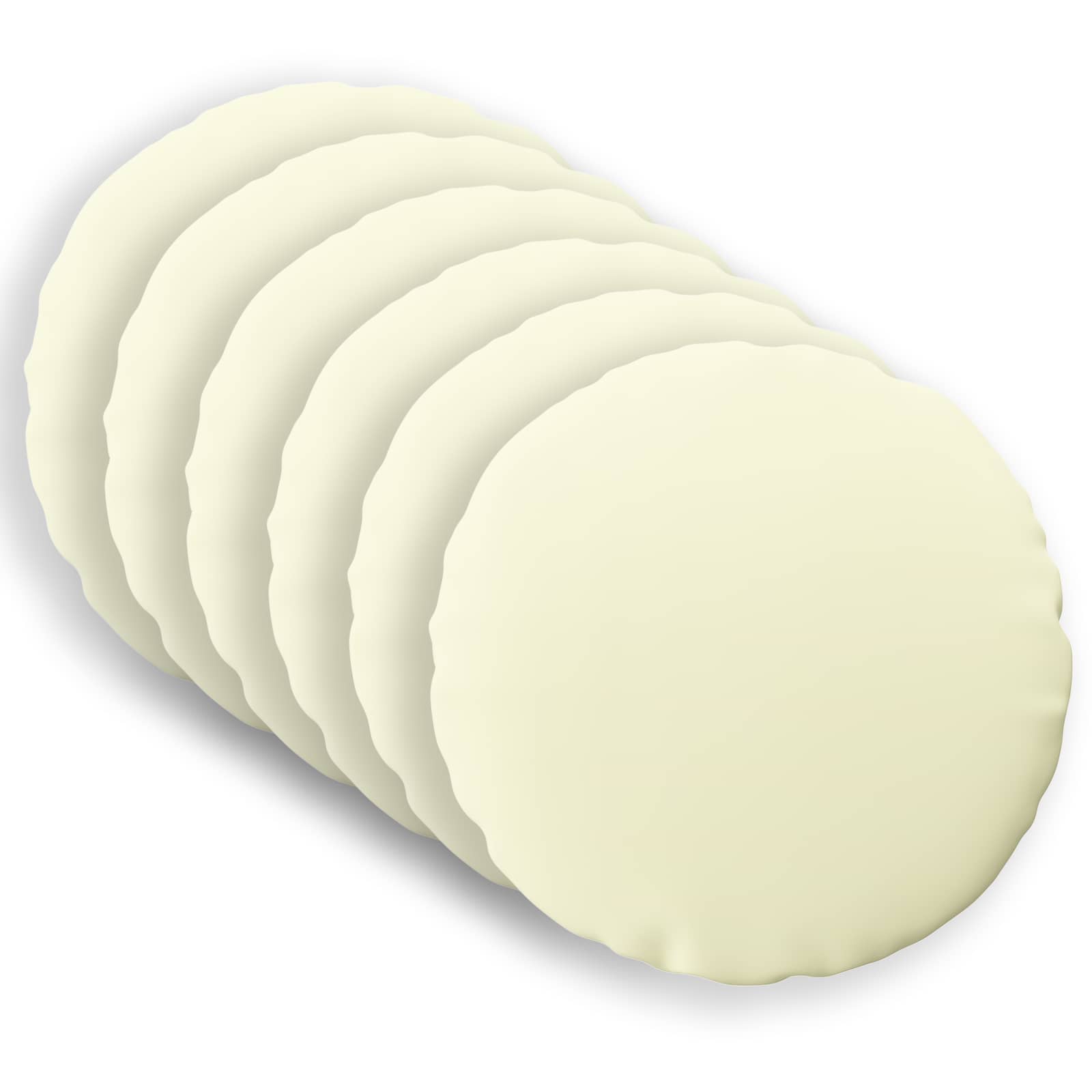 Párna huzat 6 pcs heerlen krémszínű ø 30 cm poliészter