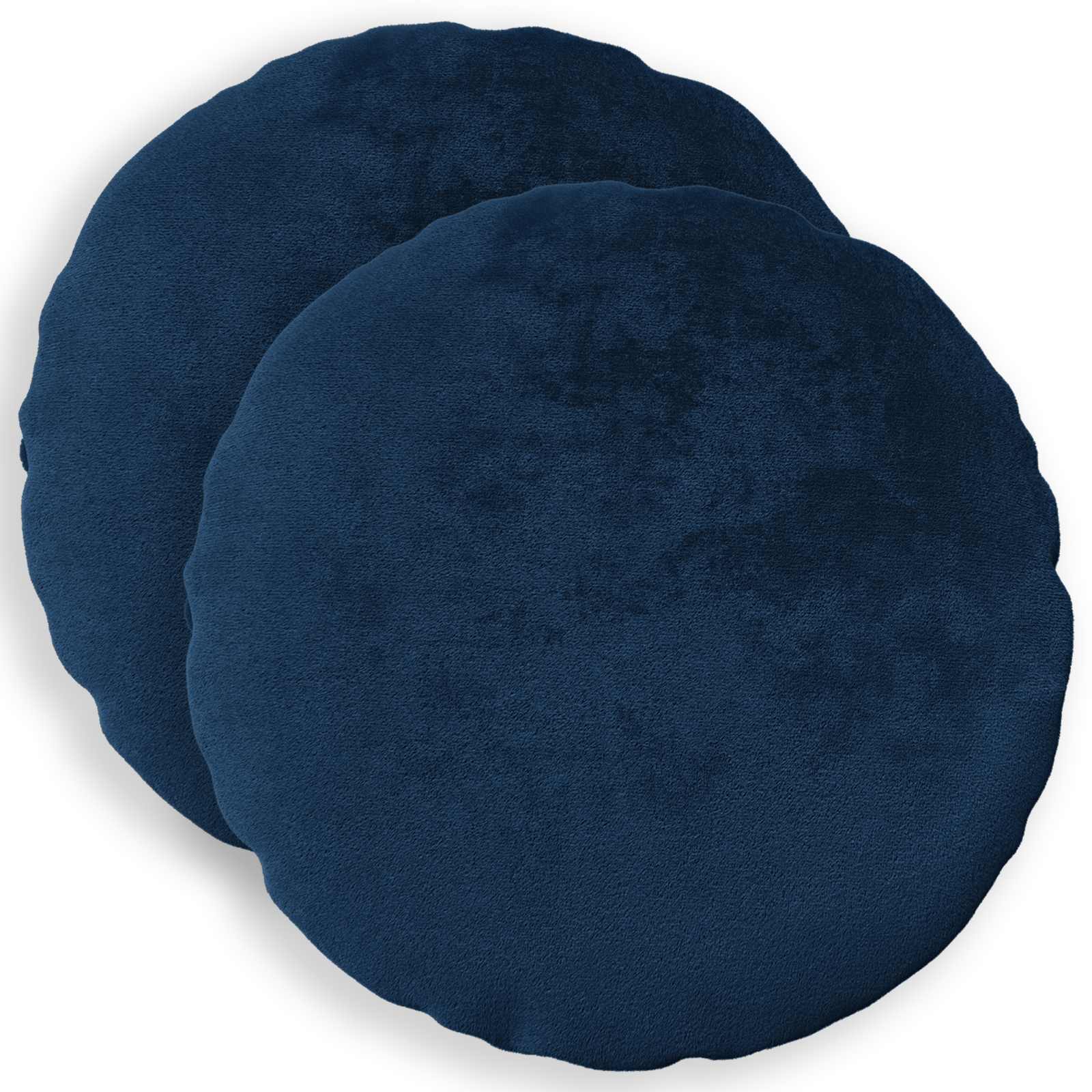 Párna huzat 2 pcs heerlen sötétkék ø 30 cm flanell