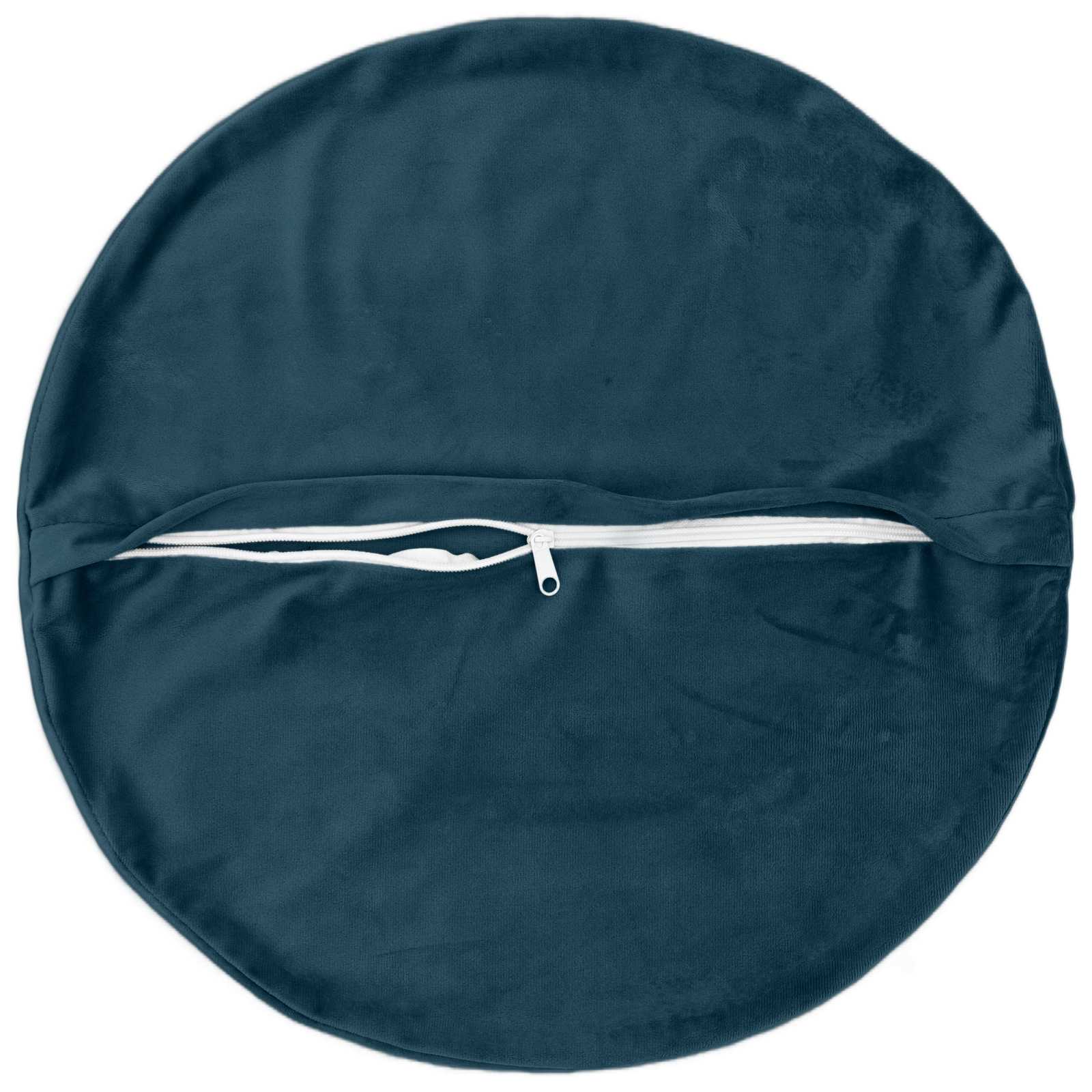 Párna huzat 2 pcs heerlen kék ø 40 cm bársony