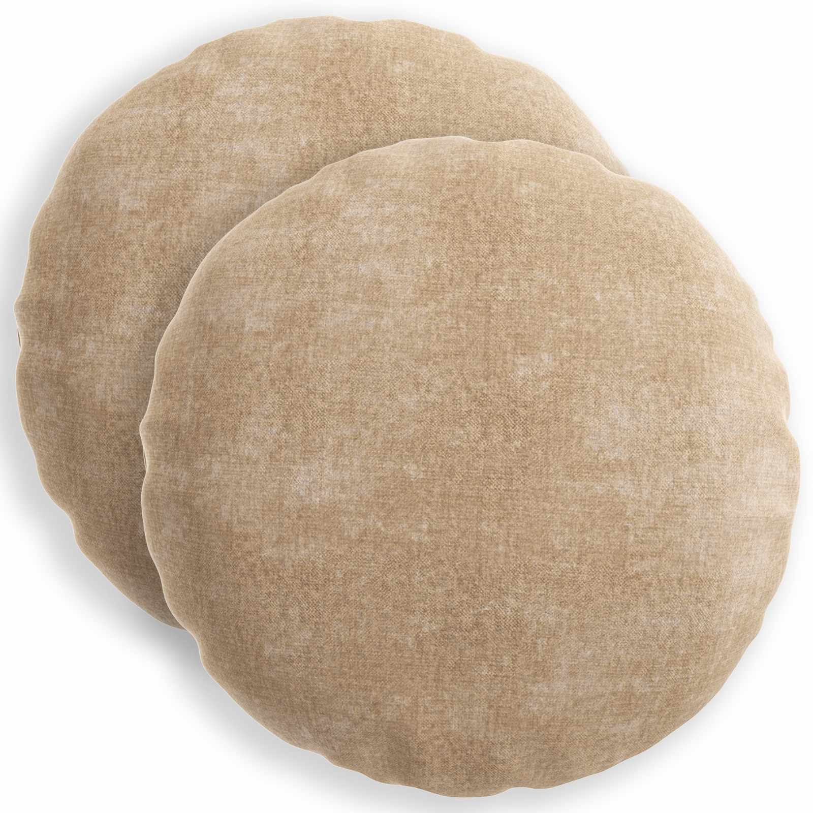 Párna huzat 2 db heerlen tópszínű ø 40 cm chenille szövet
