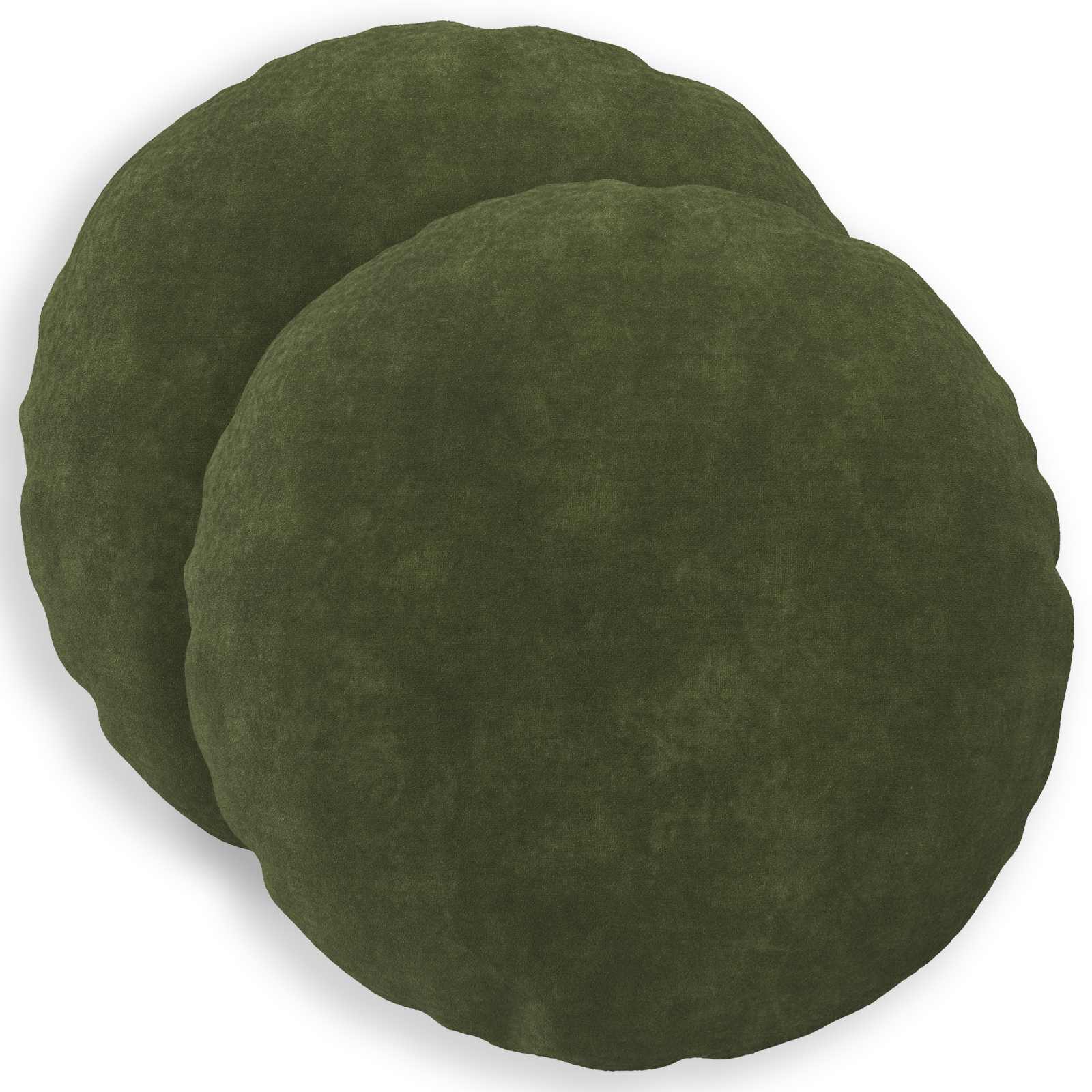 Párna huzat 2 pcs heerlen zöld ø 40 cm mikroszálas plüss