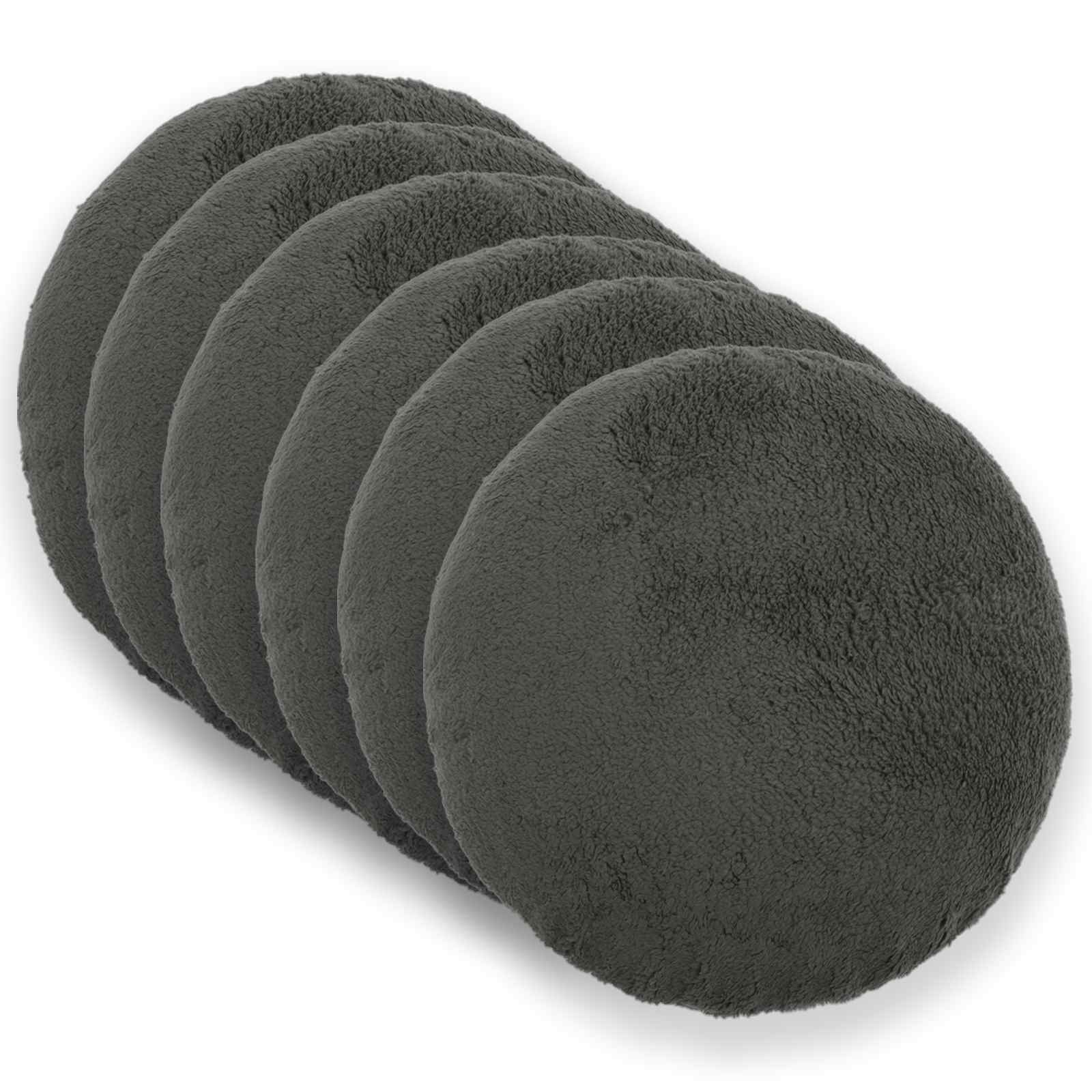 Párna huzat 6 pcs heerlen sötétszürke ø 40 cm bouclé
