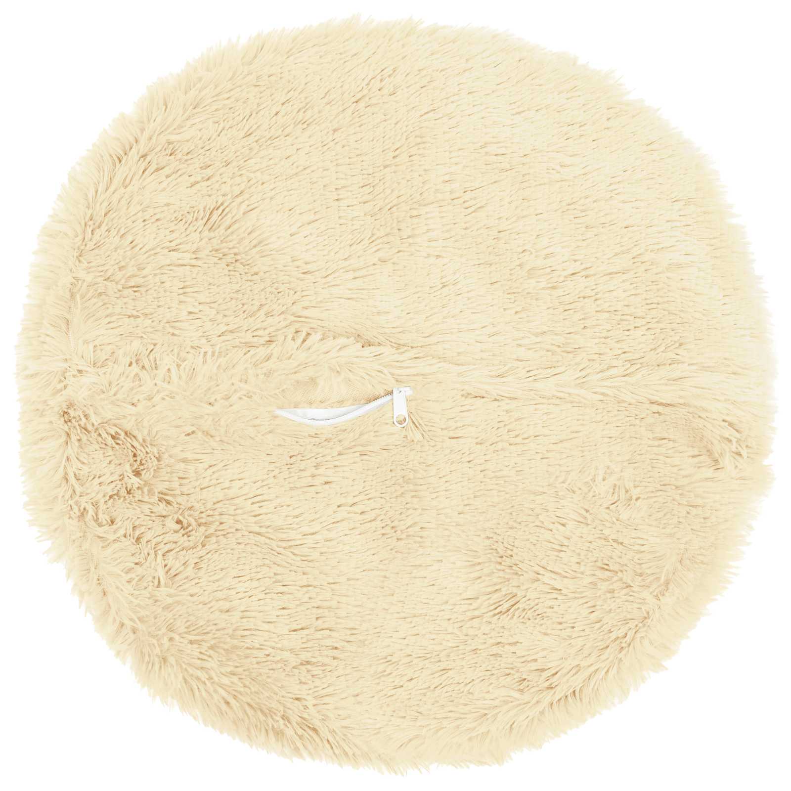 Párna huzat 2 pcs heerlen krémszínű ø 40 cm pv mikroplüss