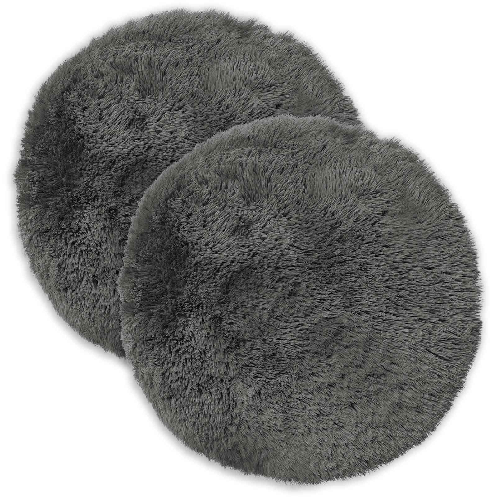 Párna huzat 2 pcs heerlen világosszürke ø 40 cm pv mikroplüss