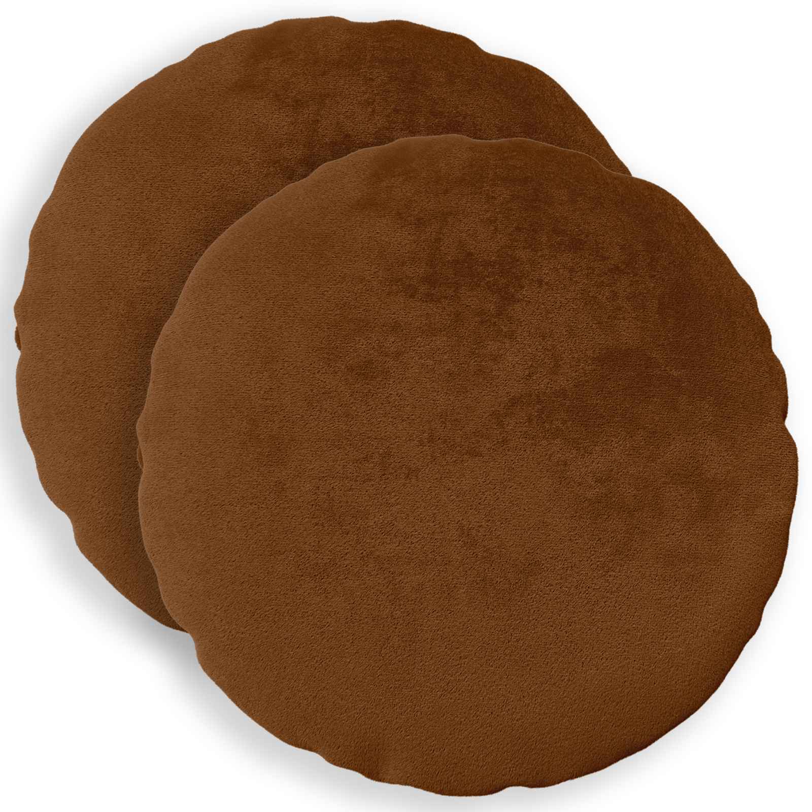 Párna huzat 2 pcs heerlen világos barna ø 40 cm flanell