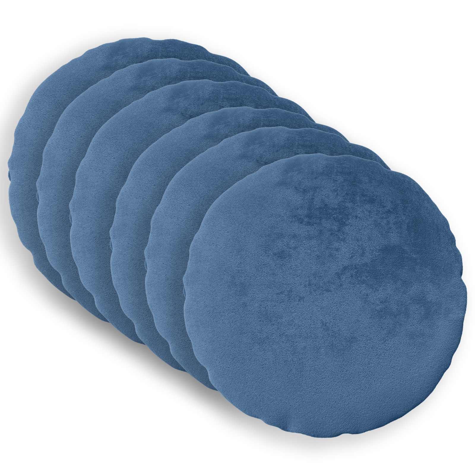 Párna huzat 6 pcs heerlen világoskék ø 40 cm flanell