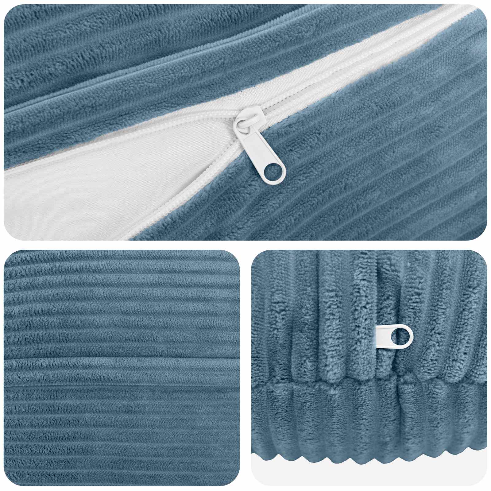 Párna huzat 2 pcs heerlen kék ø 50 cm cord
