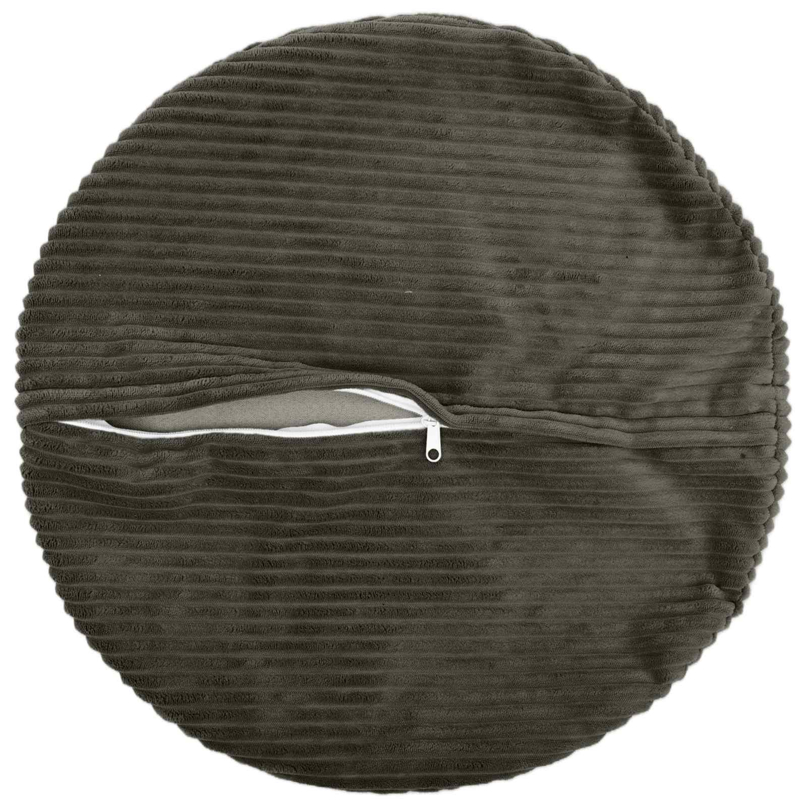 Párna huzat 2 pcs heerlen antracitszürke ø 50 cm cord