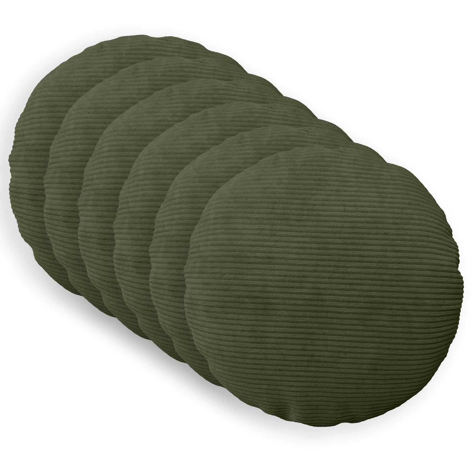 Párna huzat 6 pcs heerlen zöld ø 50 cm cord