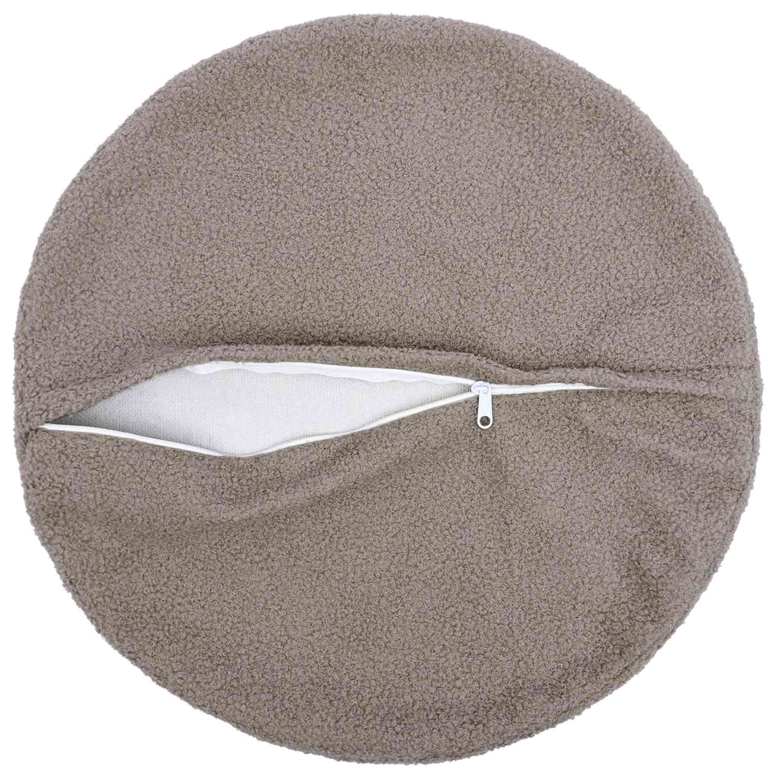 Párna huzat 2 pcs heerlen világosszürke ø 50 cm bouclé