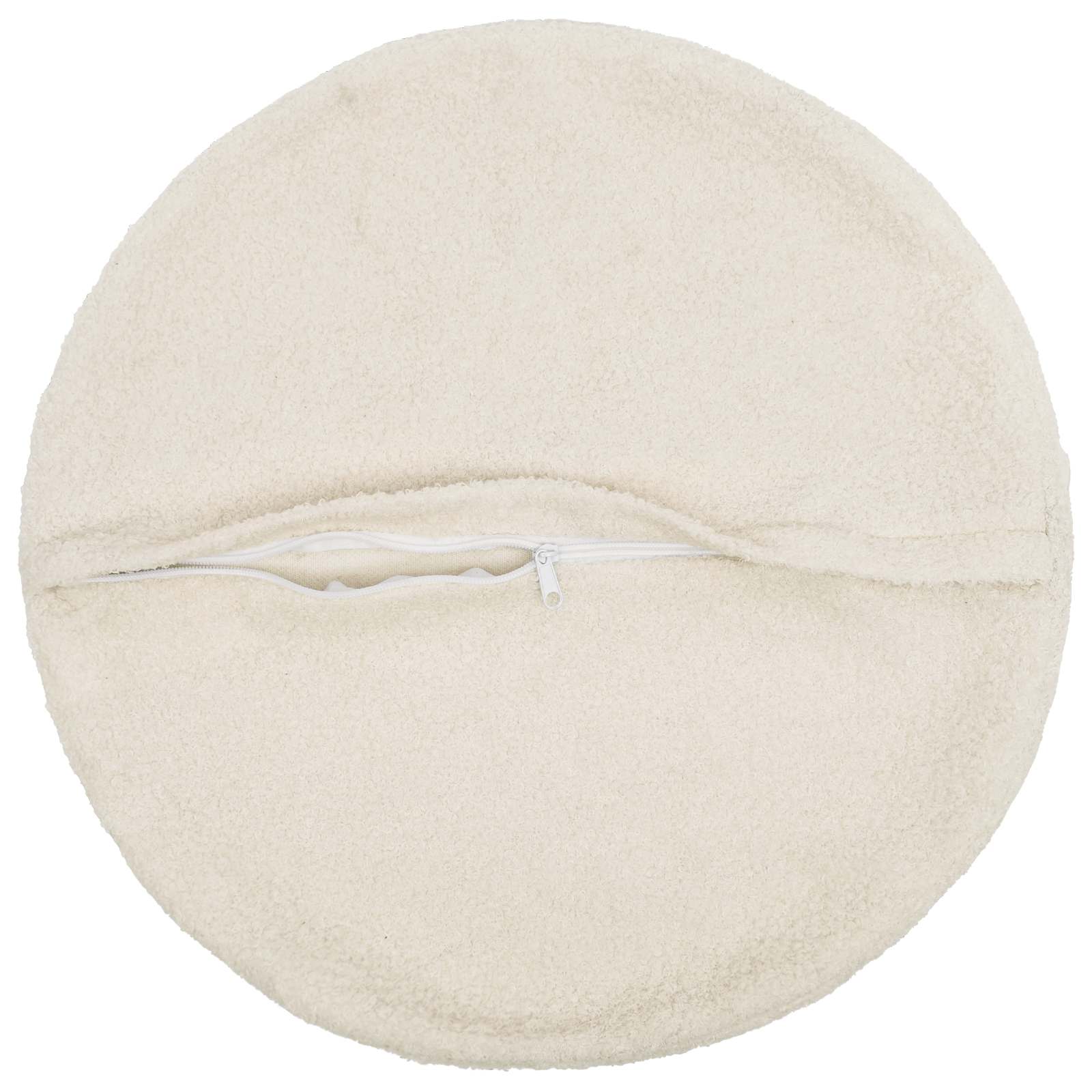 Párna huzat 2 pcs heerlen krémszínű ø 50 cm bouclé