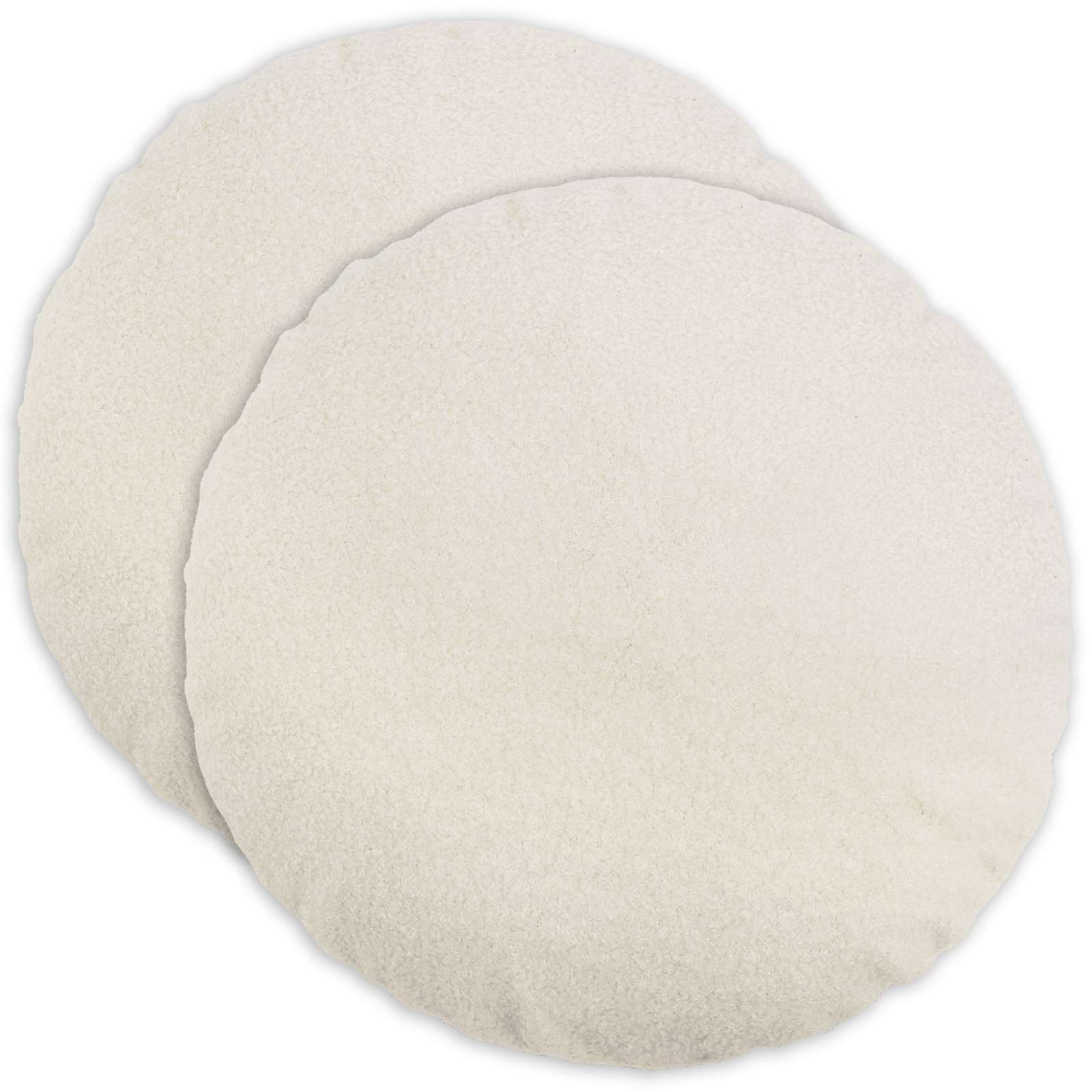 Párna huzat 2 pcs heerlen krémszínű ø 50 cm bouclé