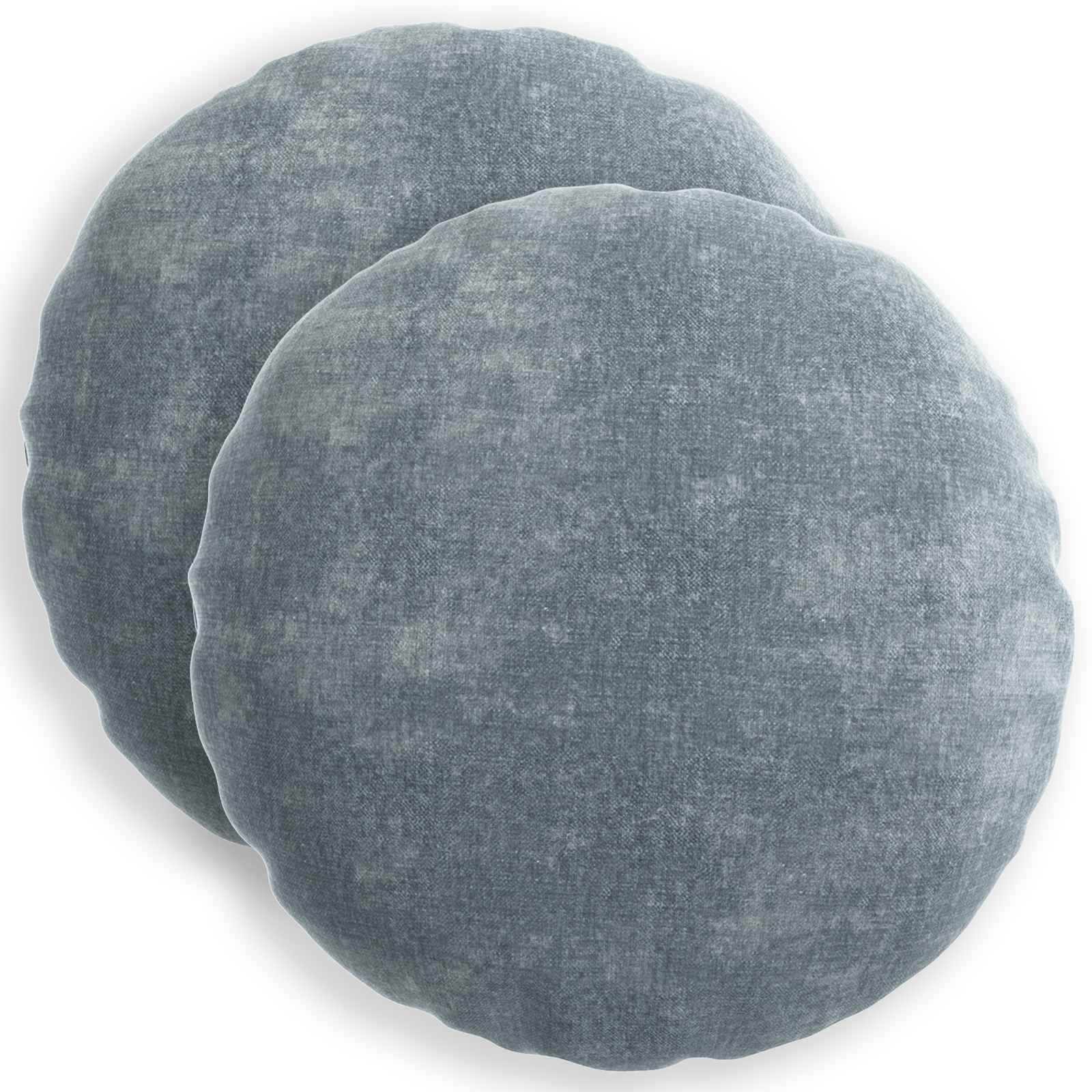 Párna huzat 2 db heerlen világoskék ø 50 cm chenille szövet