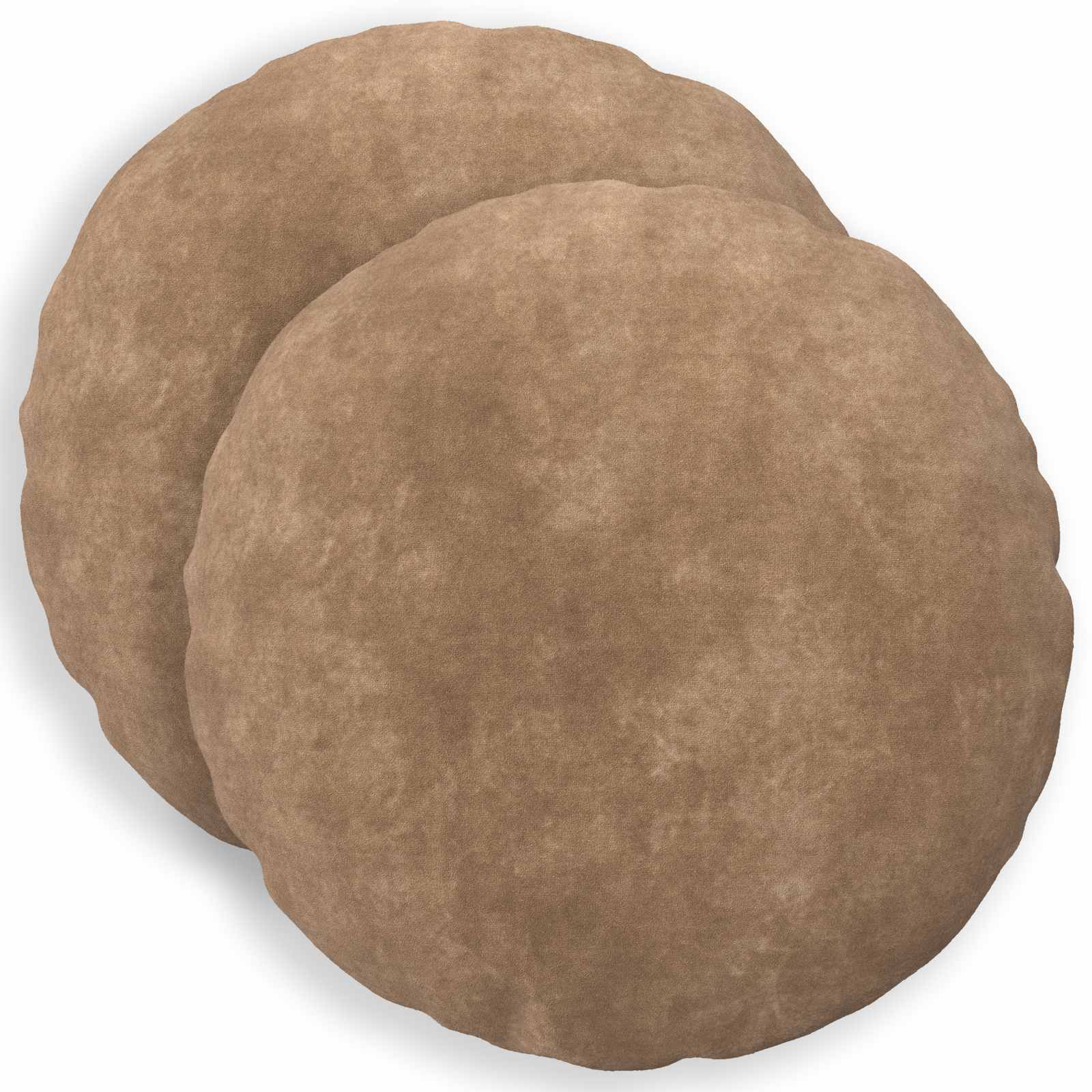 Párna huzat 2 pcs heerlen tópszínű ø 50 cm mikroszálas plüss