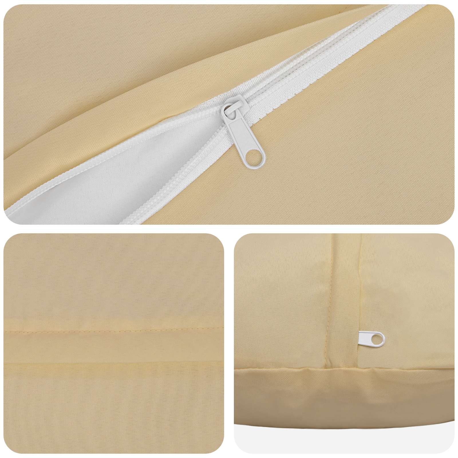 Párna huzat 2 pcs heerlen bézs ø 50 cm poliészter