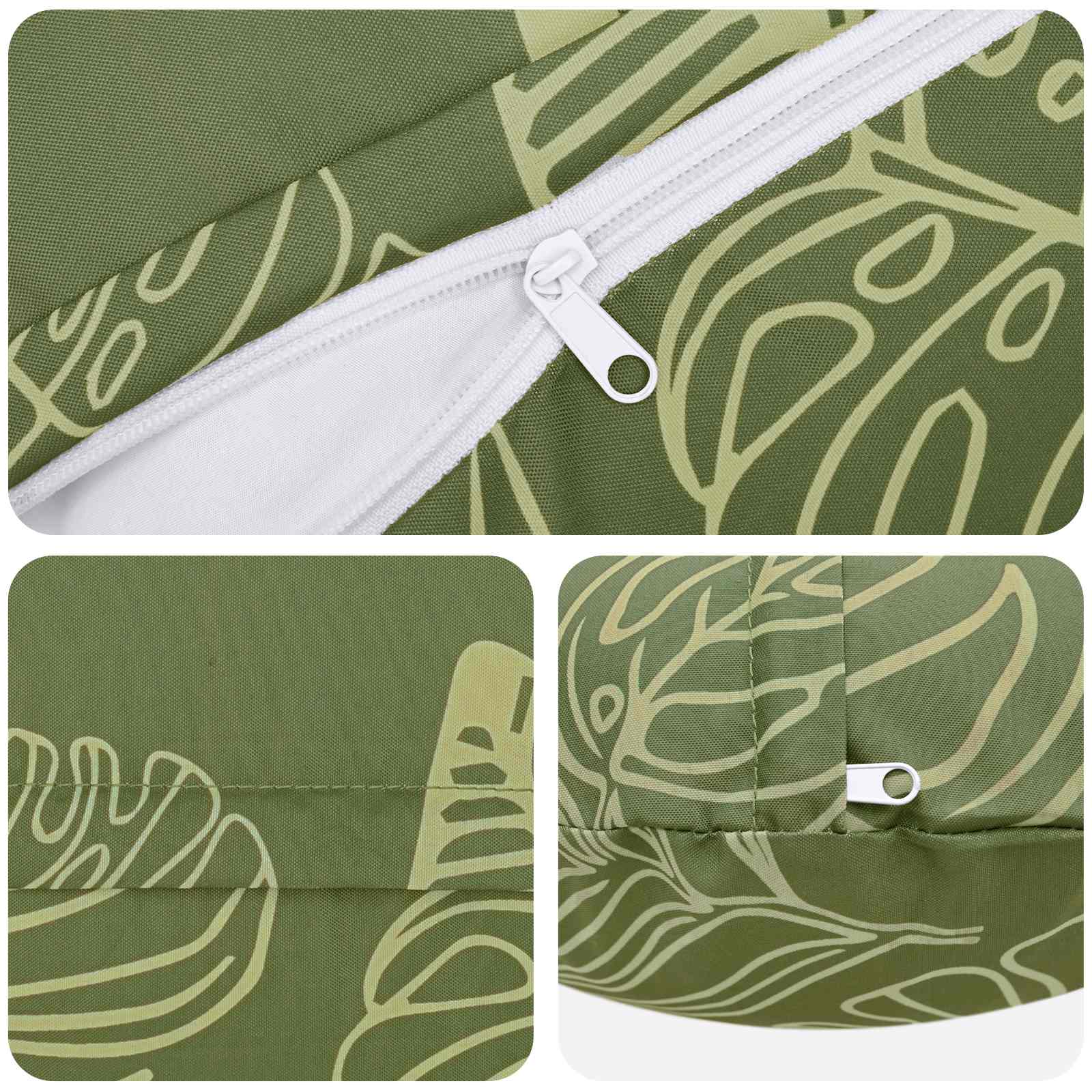 Párna huzat 6 pcs heerlen levélminta ø 50 cm poliészter