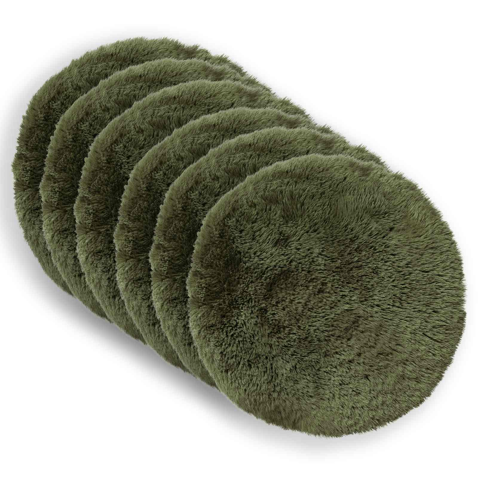 Párna huzat 6 pcs heerlen zöld ø 50 cm pv mikroplüss
