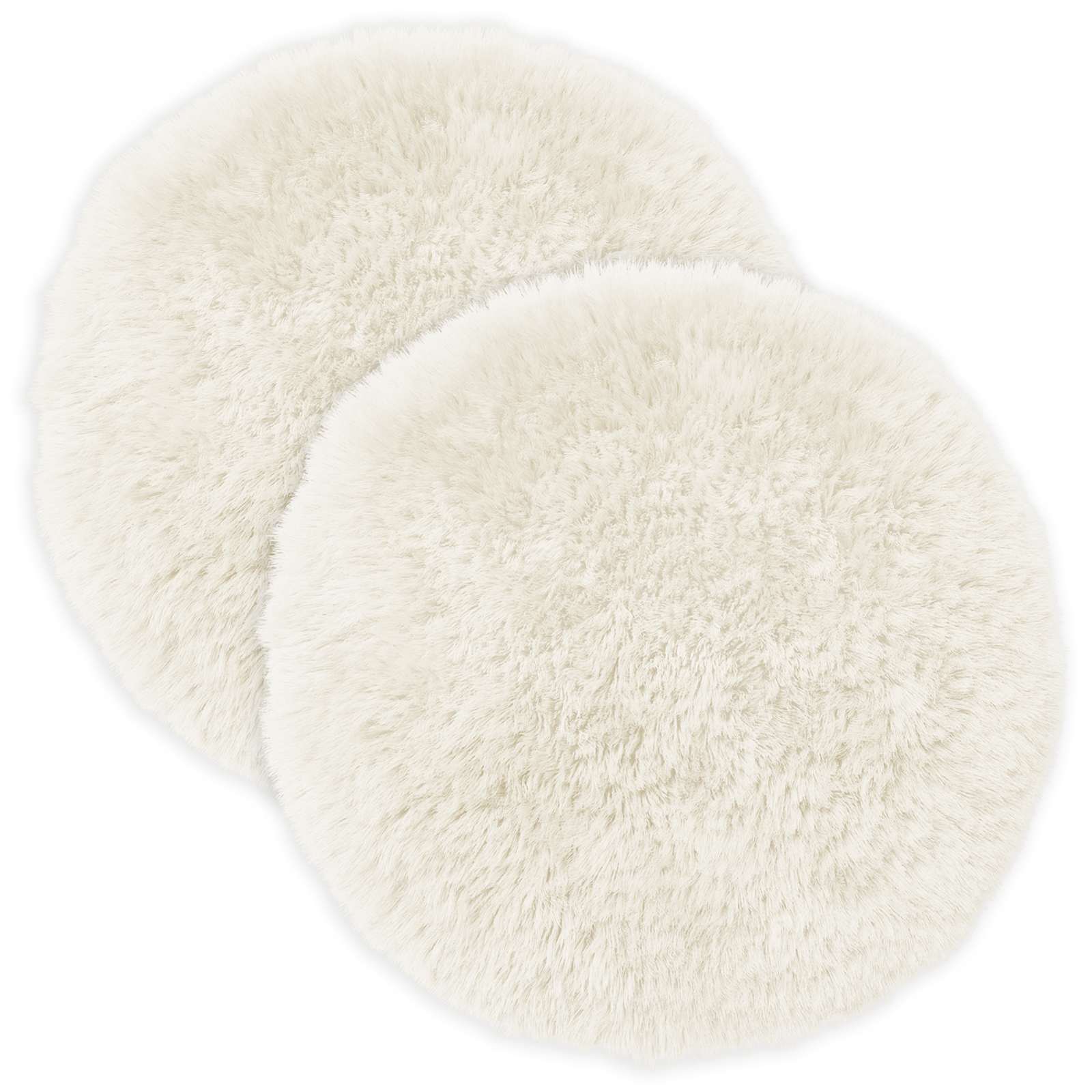 Párna huzat 2 pcs heerlen fehér ø 50 cm pv mikroplüss