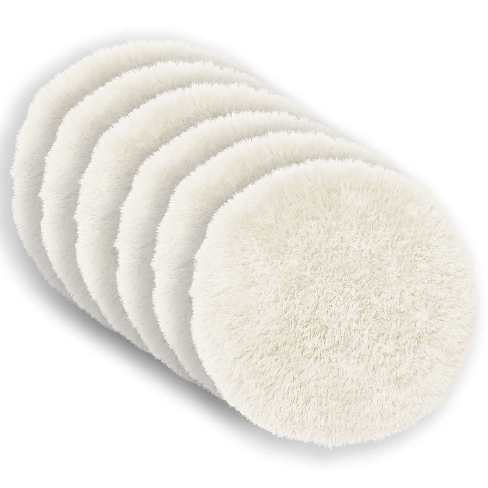 Párna huzat 6 pcs heerlen fehér ø 50 cm pv mikroplüss