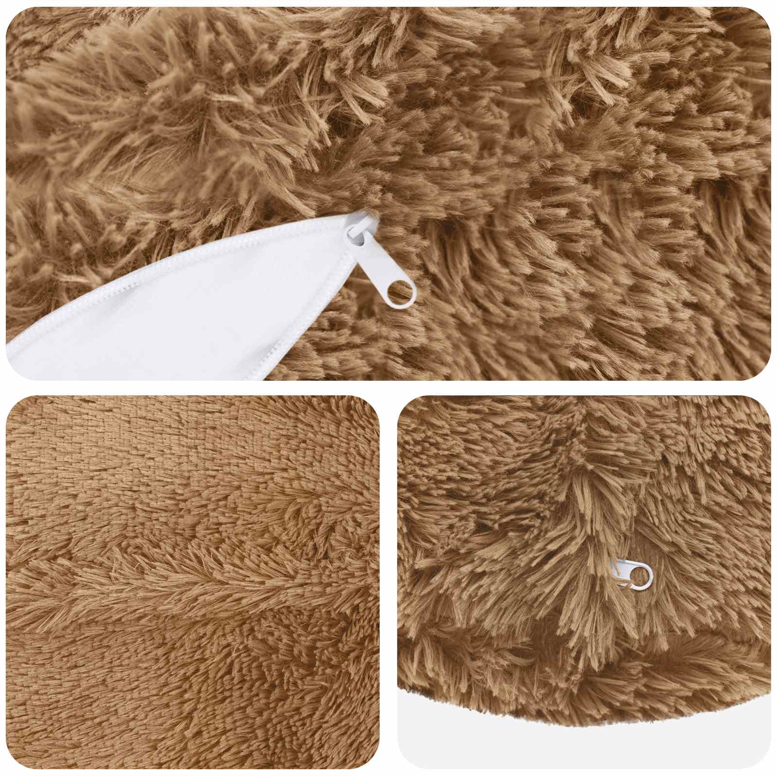 Párna huzat 6 pcs heerlen tópszínű ø 50 cm pv mikroplüss