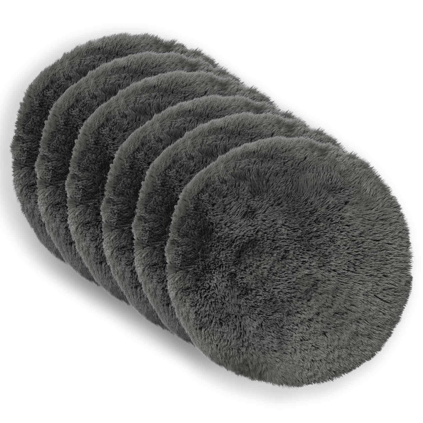 Párna huzat 6 pcs heerlen világosszürke ø 50 cm pv mikroplüss