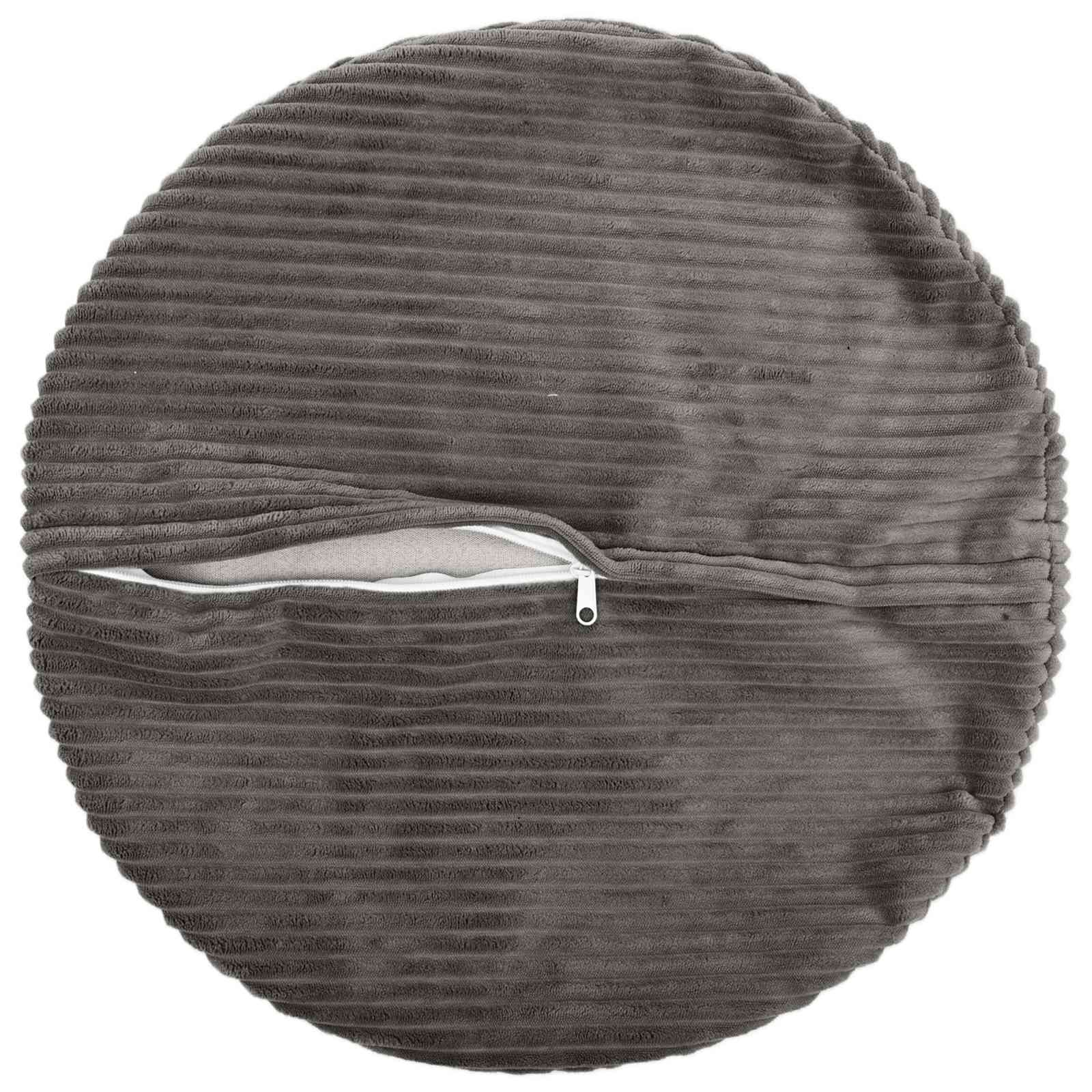 Párna huzat 2 pcs heerlen sötétszürke ø 60 cm cord