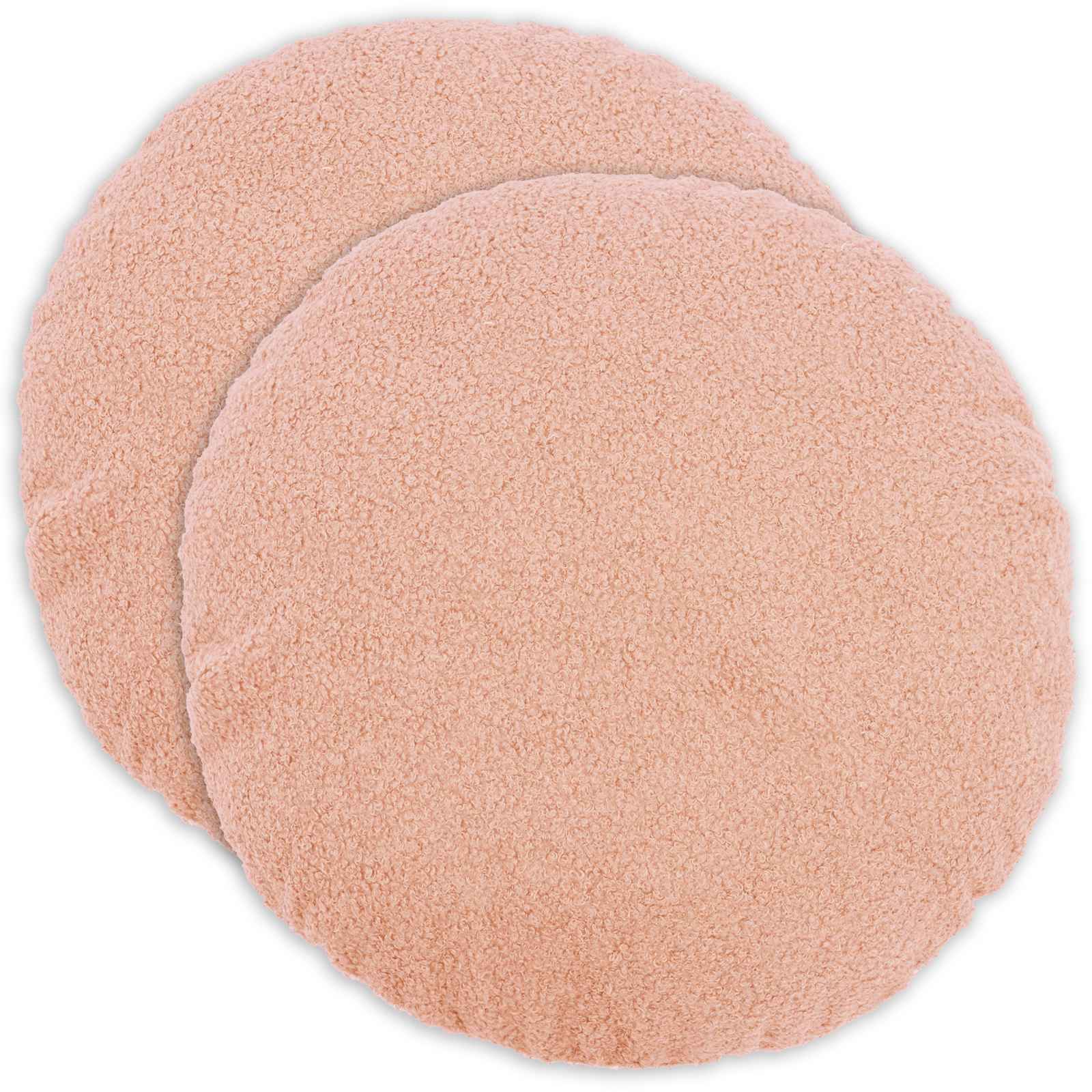 Párna huzat 2 pcs heerlen rózsaszín ø 60 cm bouclé