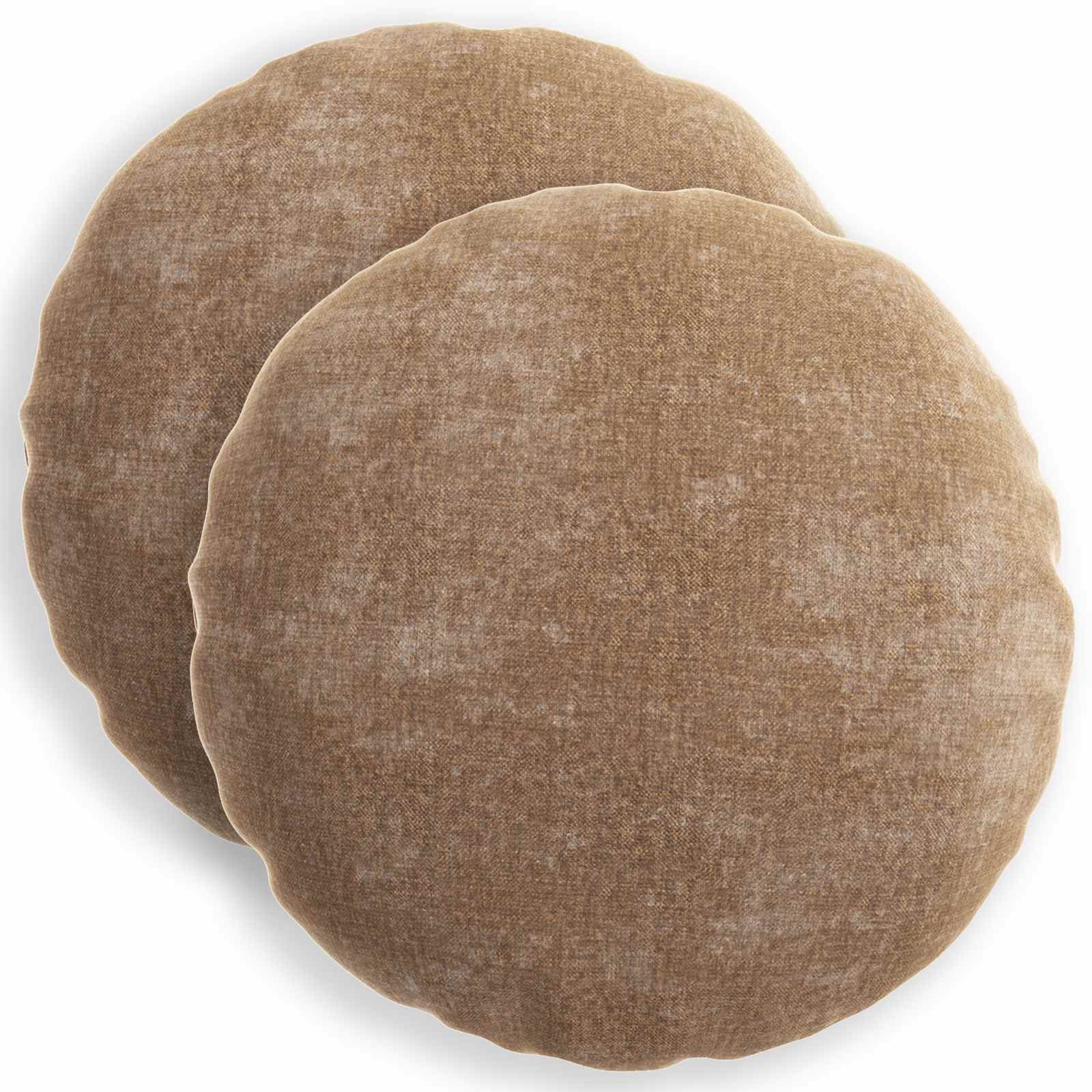 Párna huzat 2 db heerlen barna ø 60 cm chenille szövet