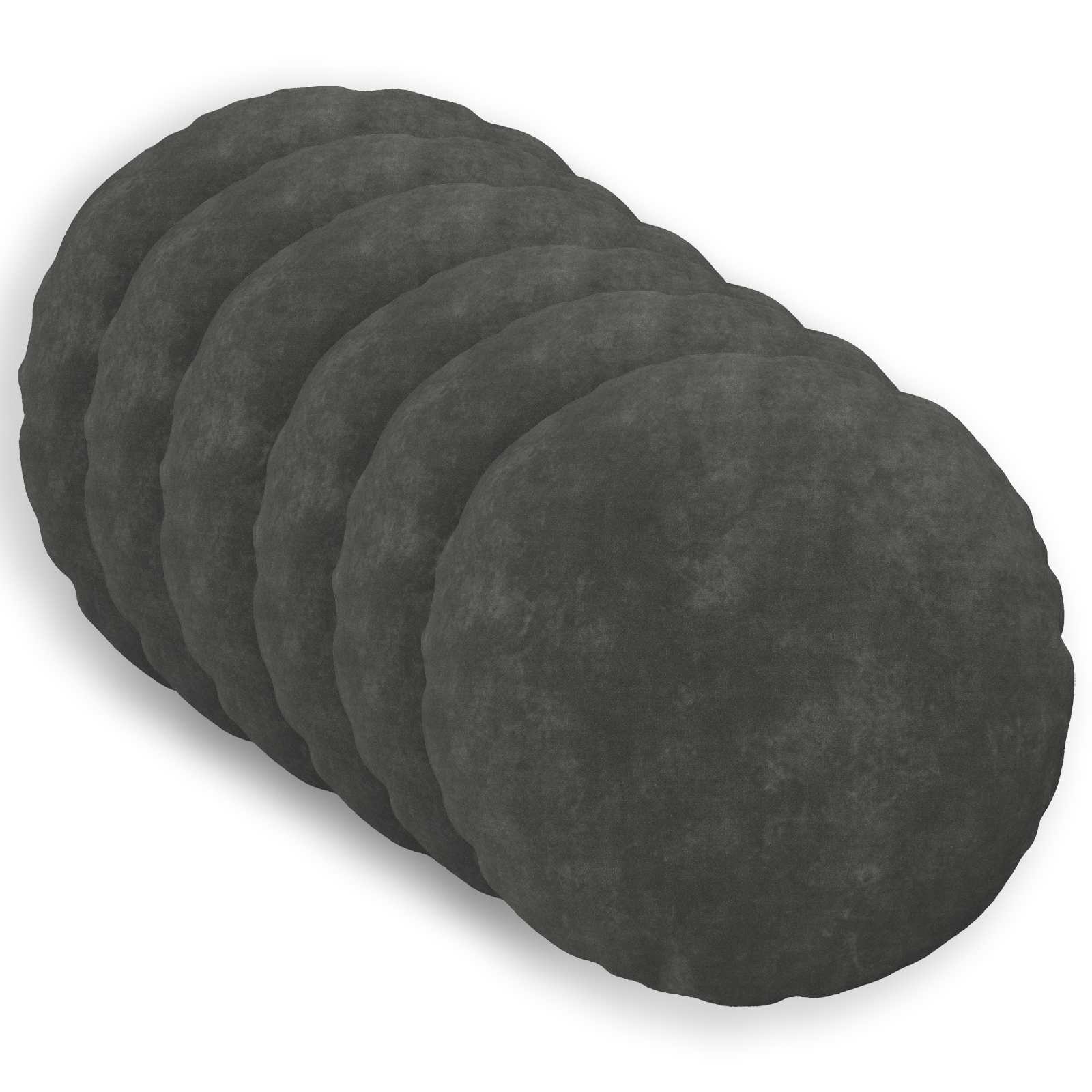 Párna huzat 6 pcs heerlen antracitszürke ø 60 cm