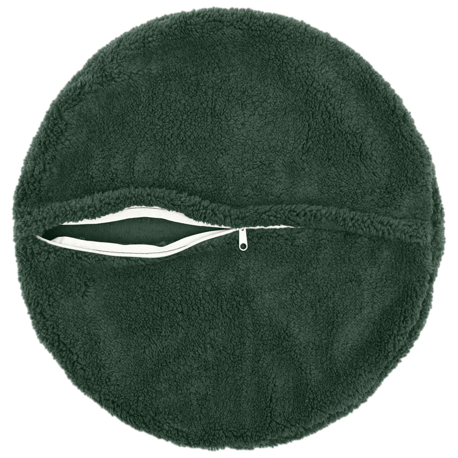 Párna huzat 6 pcs heerlen sötétzöld ø 60 cm bouclé