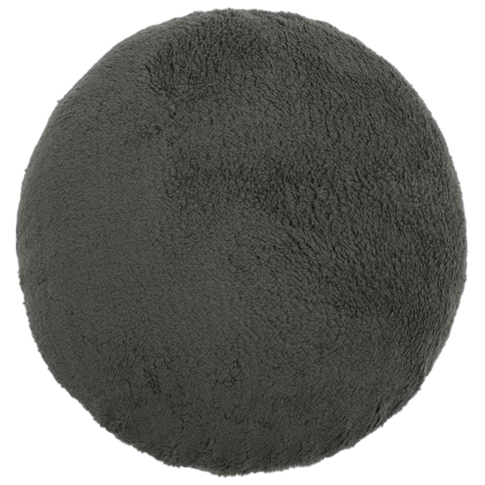 Párna huzat 2 pcs heerlen sötétszürke ø 60 cm bouclé