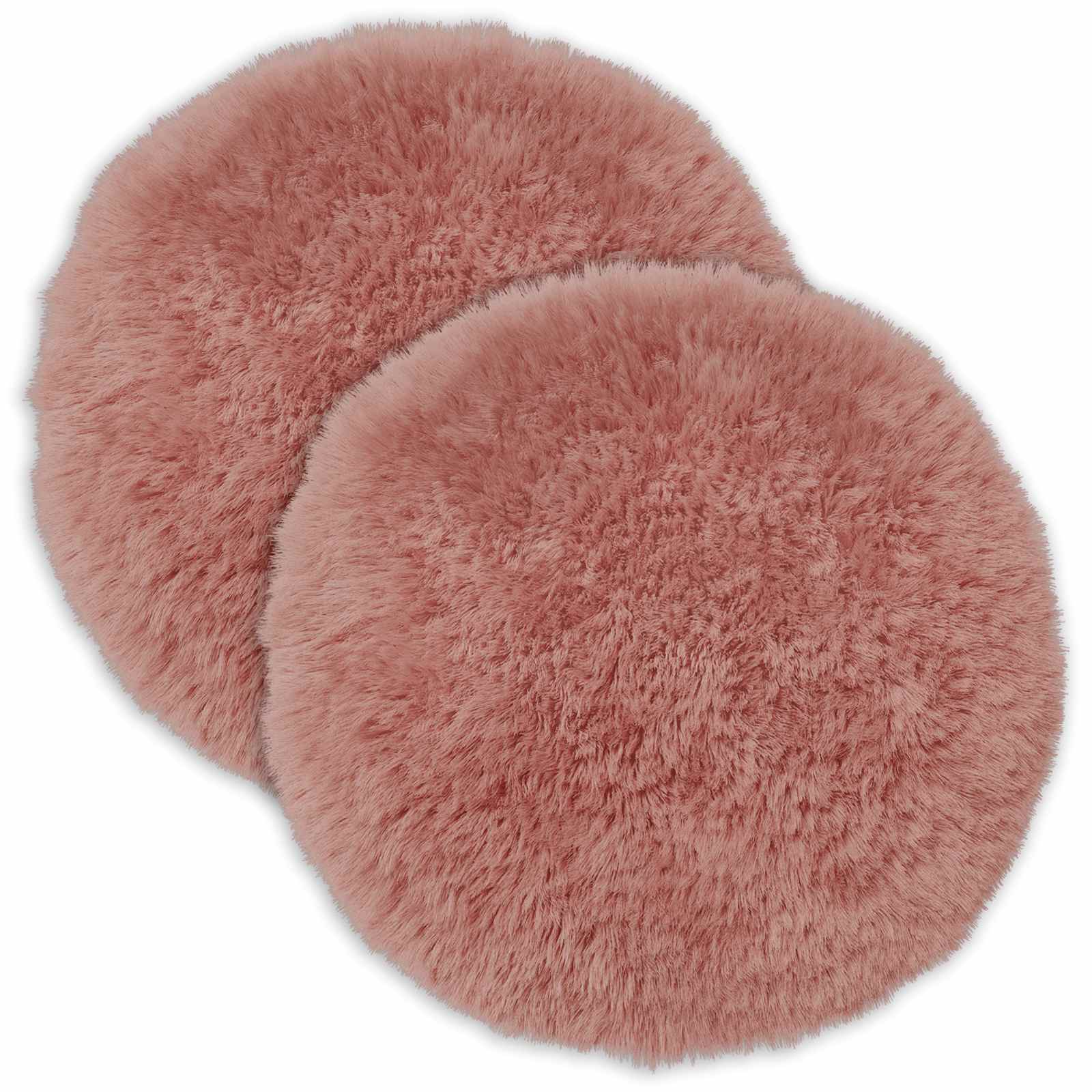 Párna huzat 2 pcs heerlen rózsaszín ø 60 cm pv mikroplüss