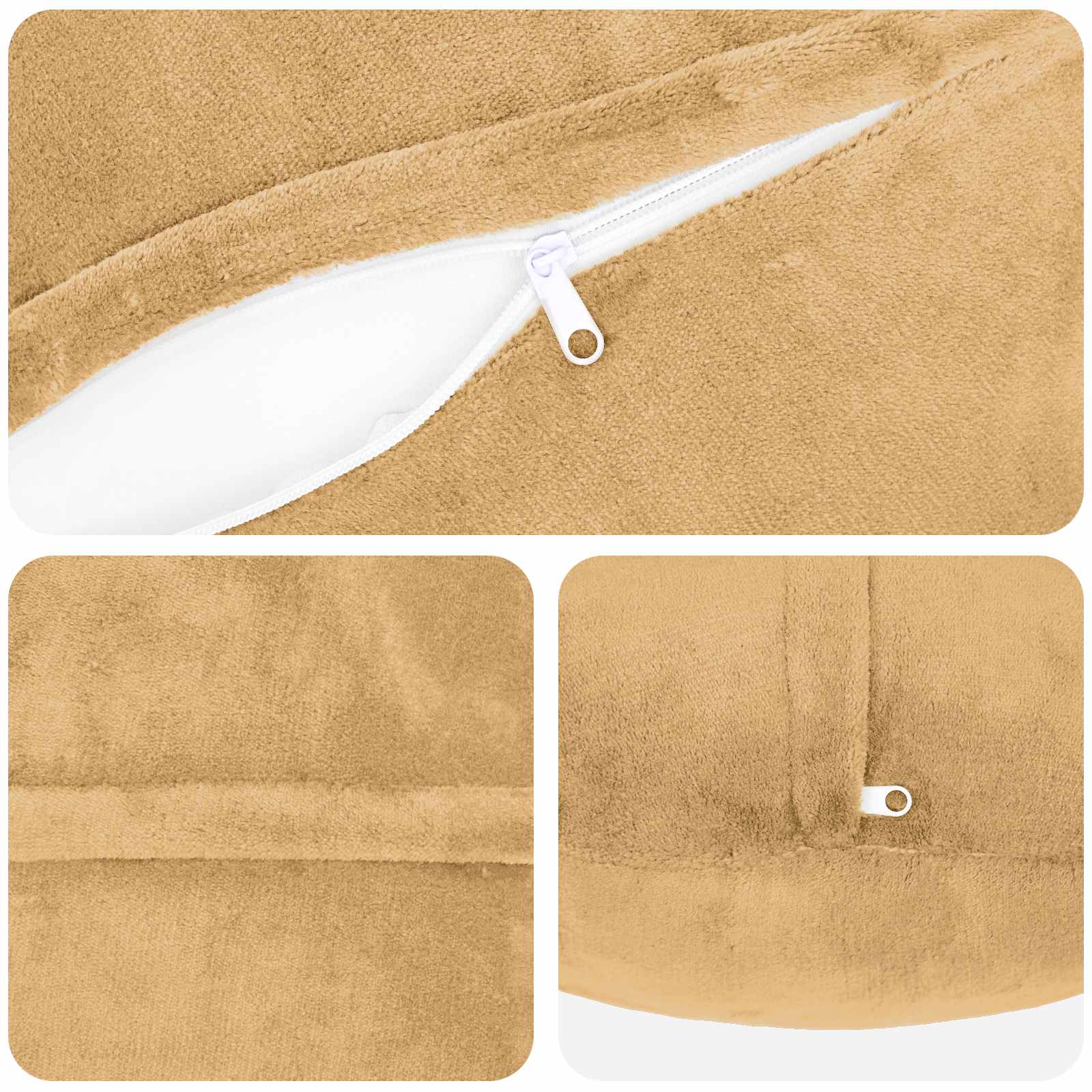 Párna huzat 2 pcs heerlen tópszínű ø 60 cm flanell
