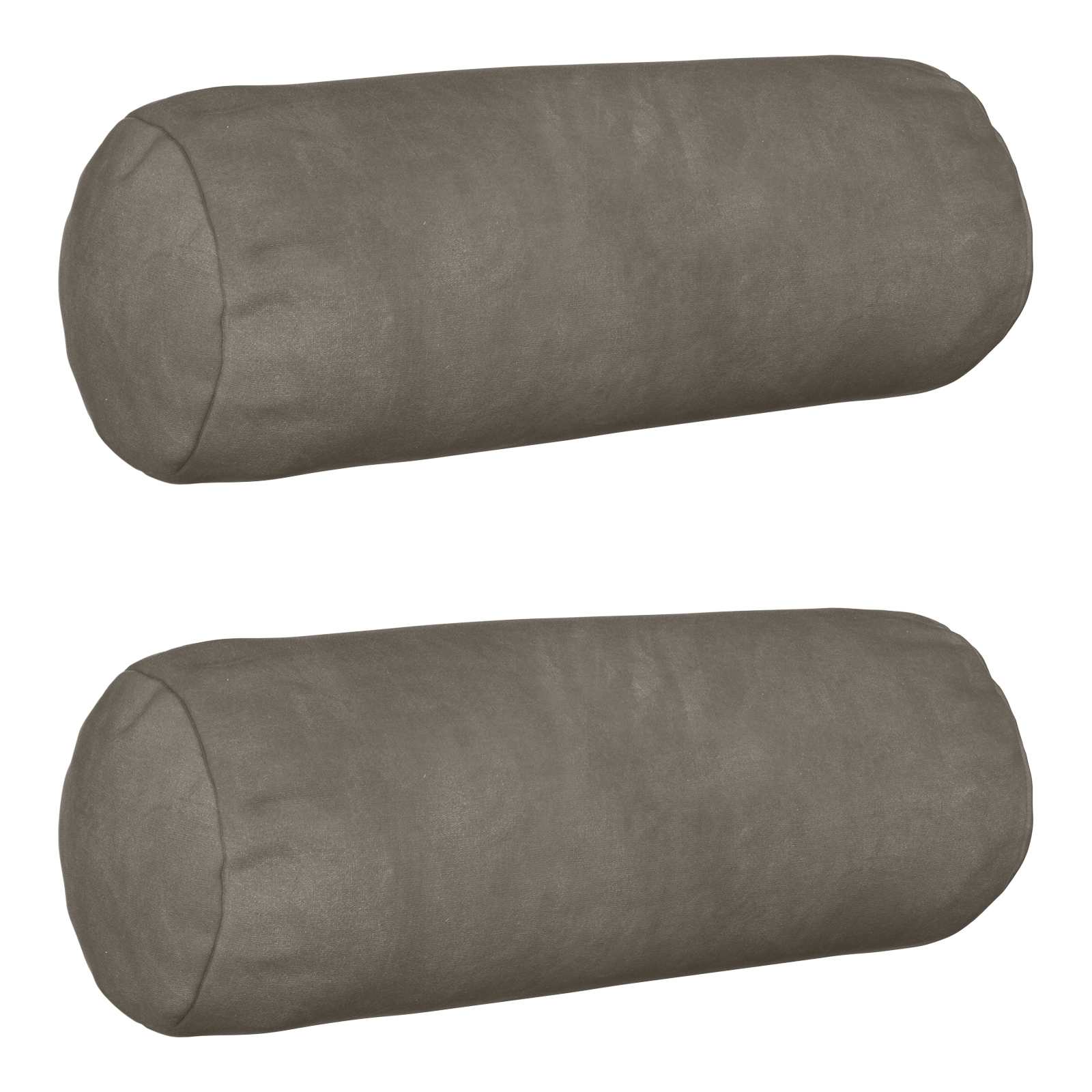 Párna huzat 2 pcs heerlen világosszürke ø 15 x 40 cm bársony
