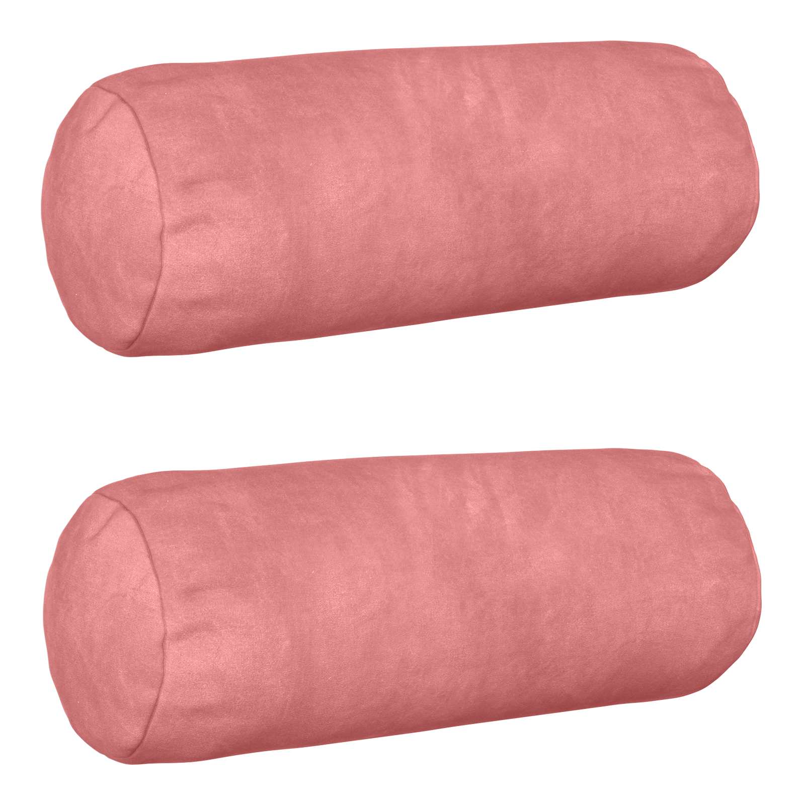 Párna huzat 2 pcs heerlen rózsaszín ø 15 x 40 cm bársony