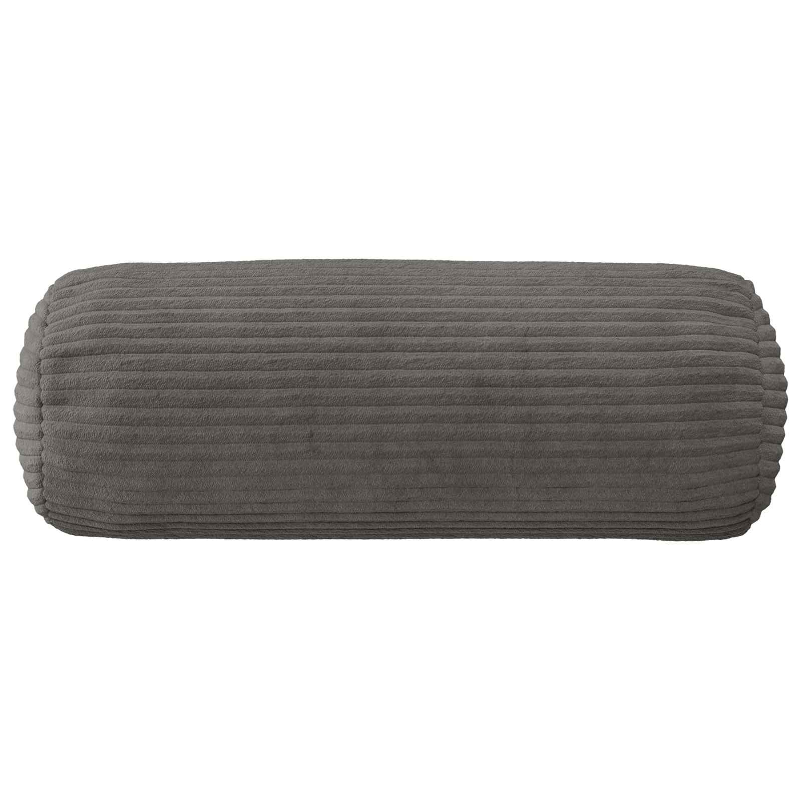 Párna huzat 6 pcs heerlen sötétszürke ø 15 x 40 cm cord