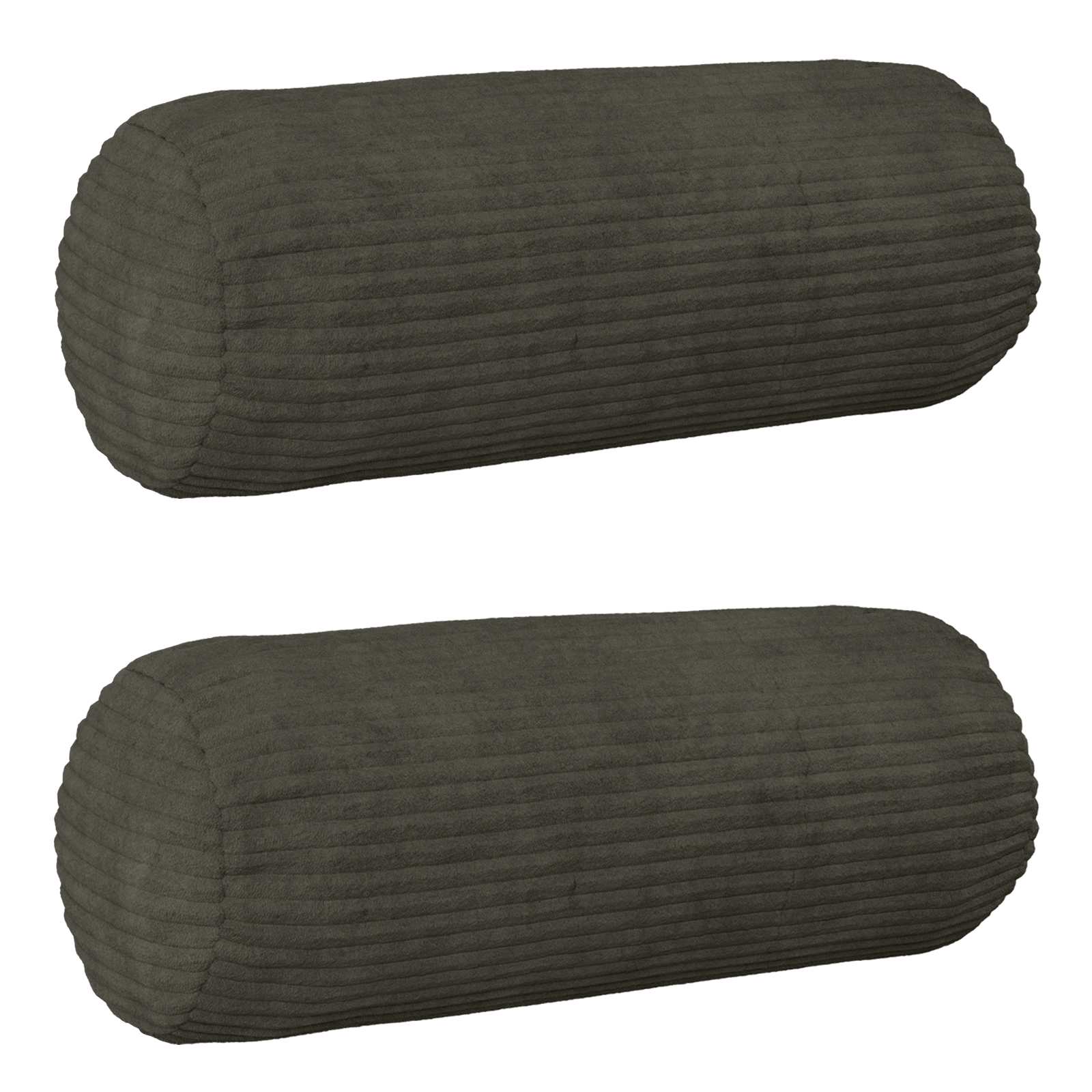 Párna huzat 2 pcs heerlen antracitszürke ø 15 x 40 cm cord