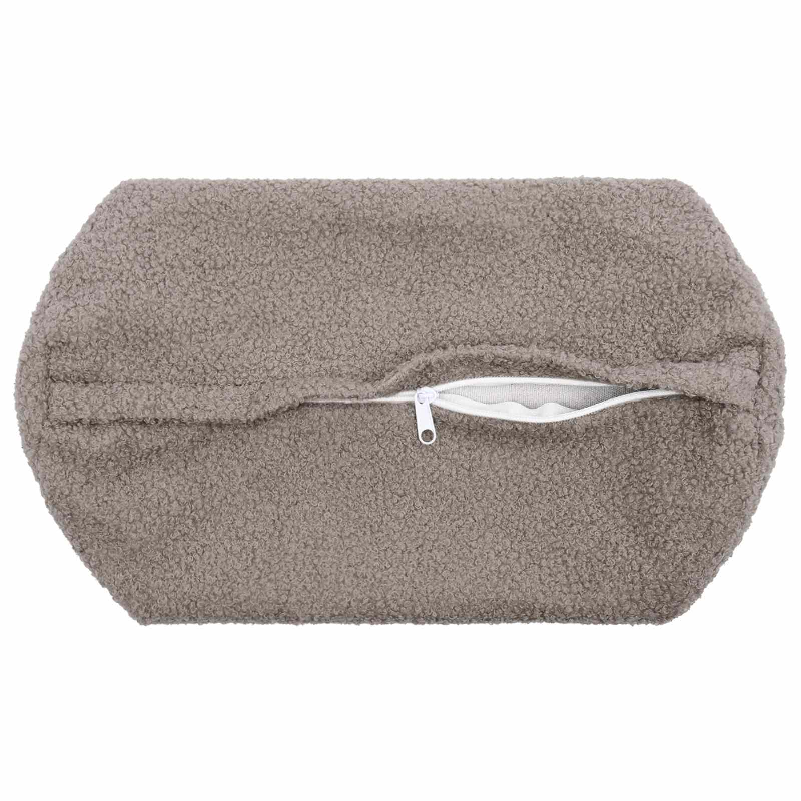 Párna huzat 2 pcs heerlen világosszürke ø 15 x 40 cm bouclé