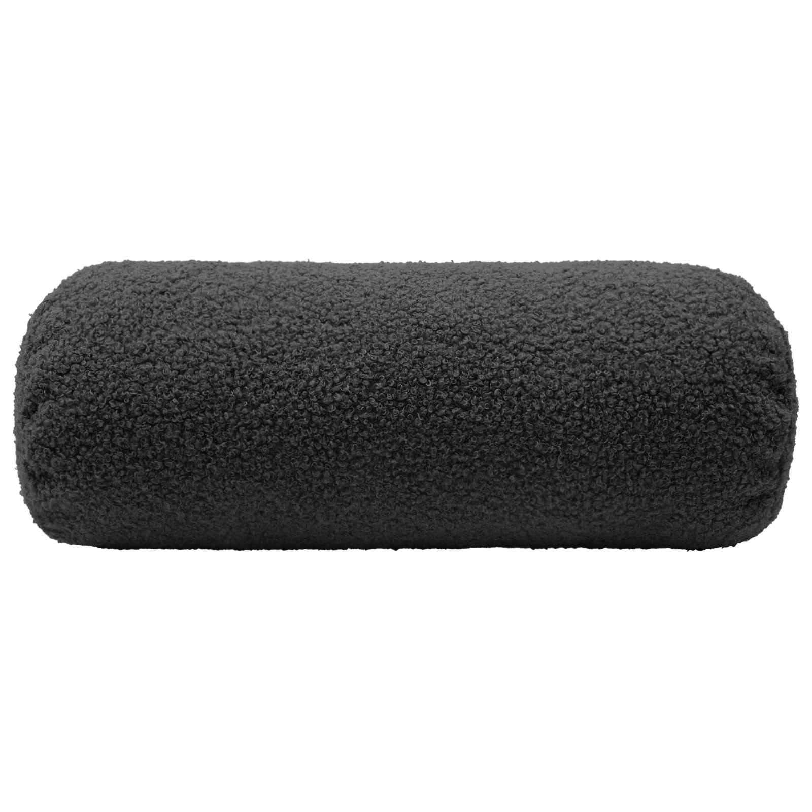 Párna huzat 6 pcs heerlen sötétszürke ø 15 x 40 cm bouclé