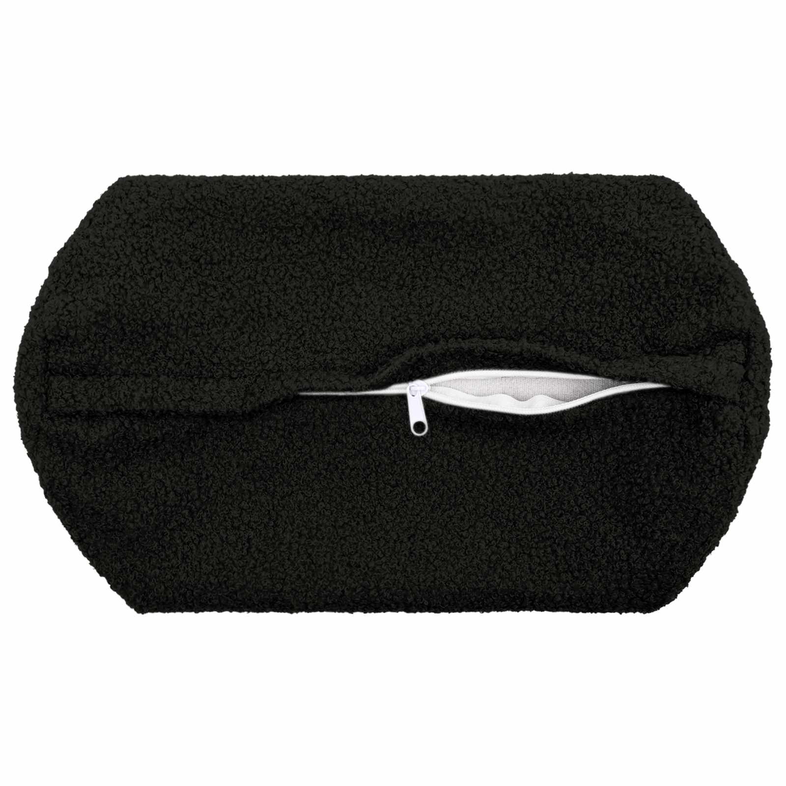 Párna huzat 2 pcs heerlen fekete ø 15 x 40 cm bouclé