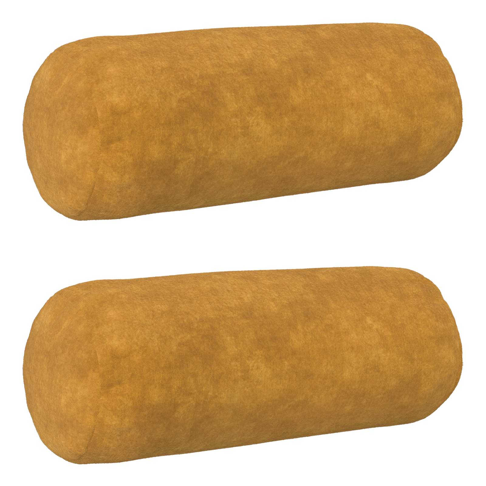Párna huzat 2 pcs heerlen sárga ø 15 x 40 cm mikroszálas plüss