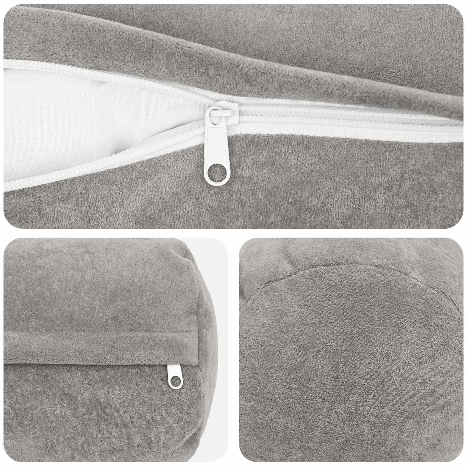 Párna huzat 6 pcs heerlen világosszürke ø 15 x 40 cm