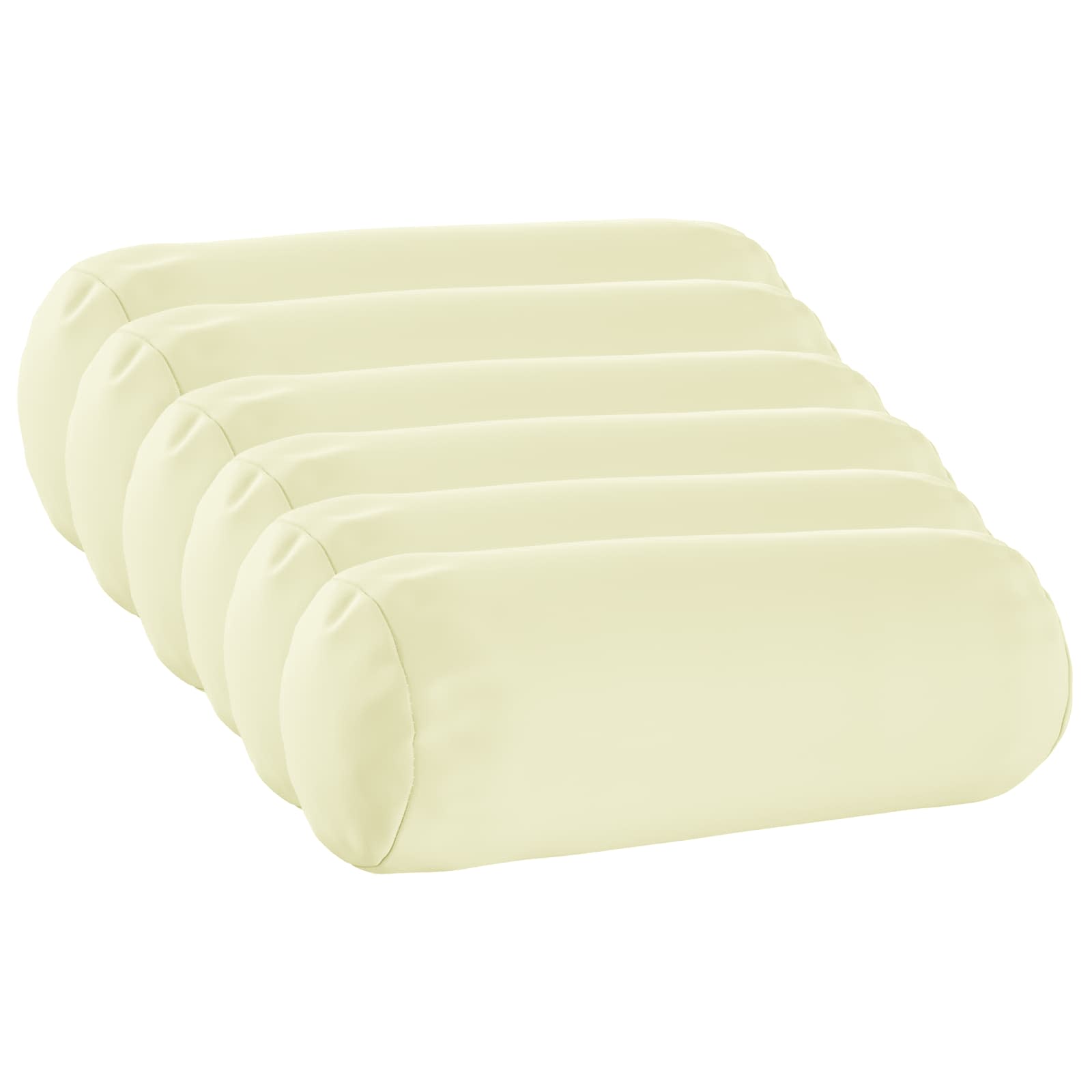 Párna huzat 6 pcs heerlen krémszínű ø 15 x 40 cm poliészter