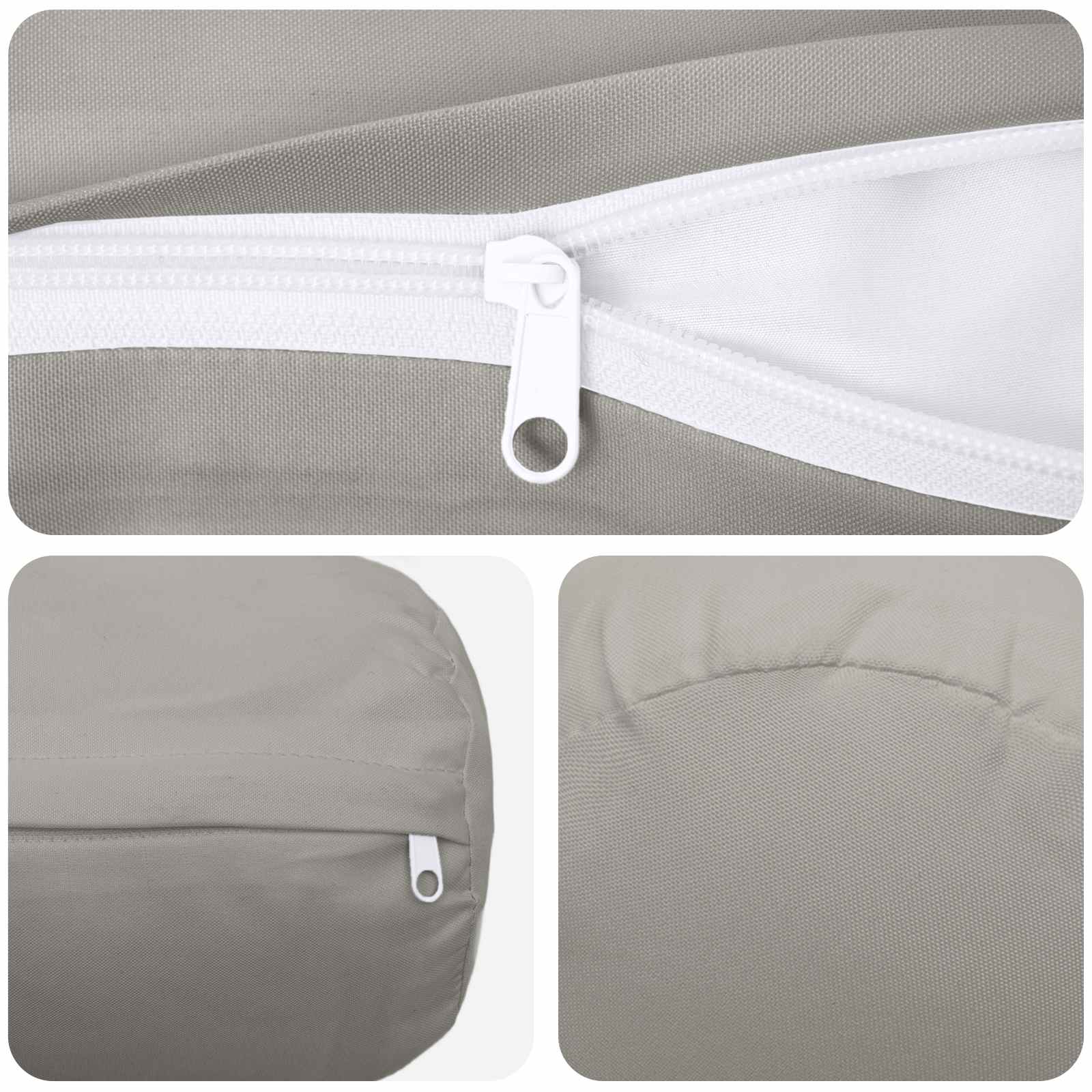 Párna huzat 2 pcs heerlen szürke ø 15 x 40 cm poliészter
