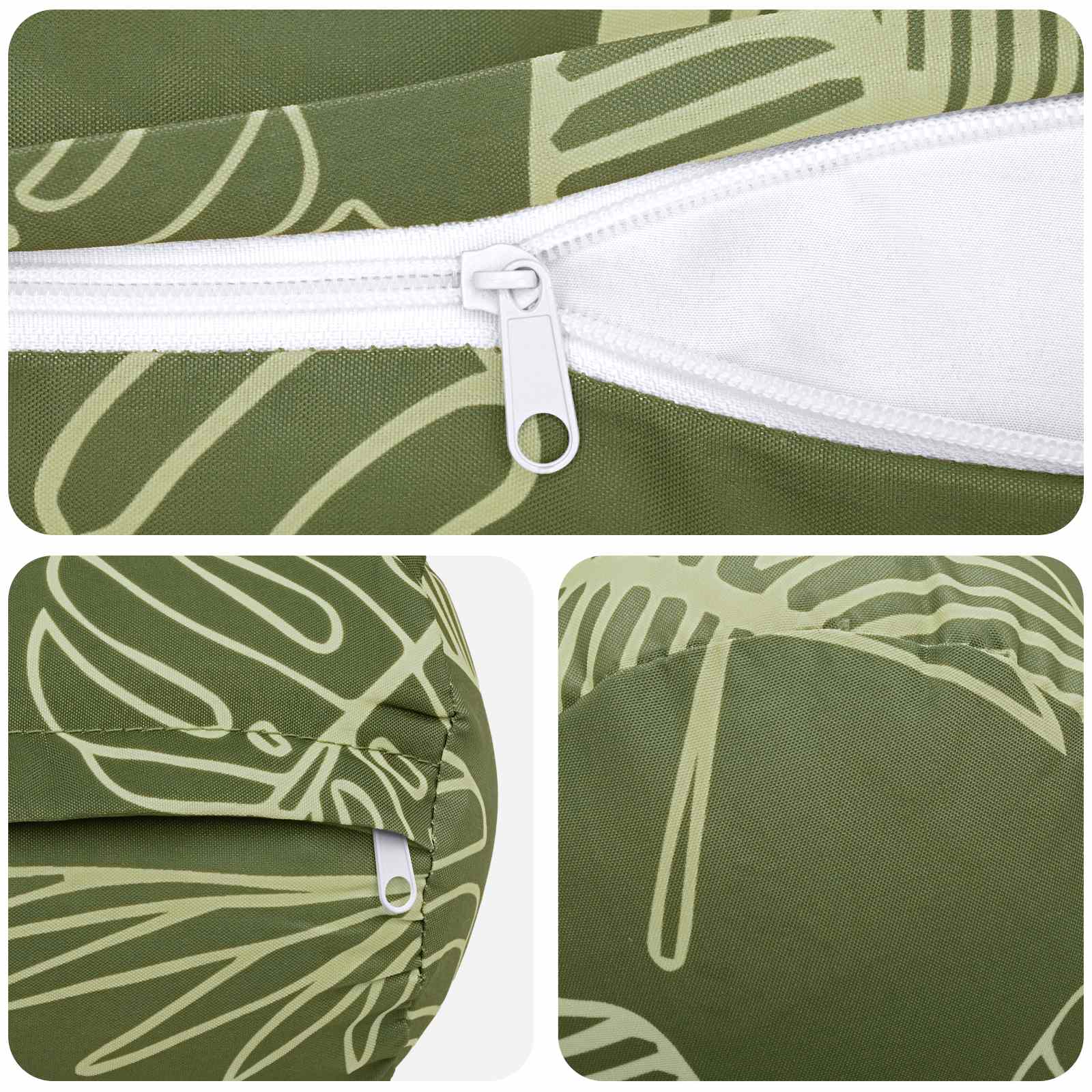 Párna huzat 6 pcs heerlen levélminta ø 15 x 40 cm poliészter