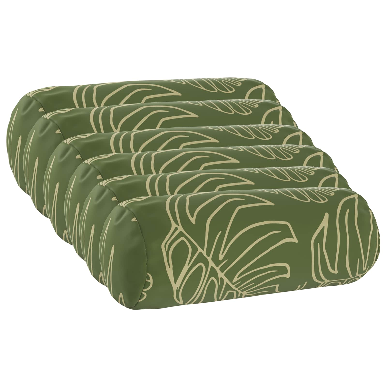 Párna huzat 6 pcs heerlen levélminta ø 15 x 40 cm poliészter