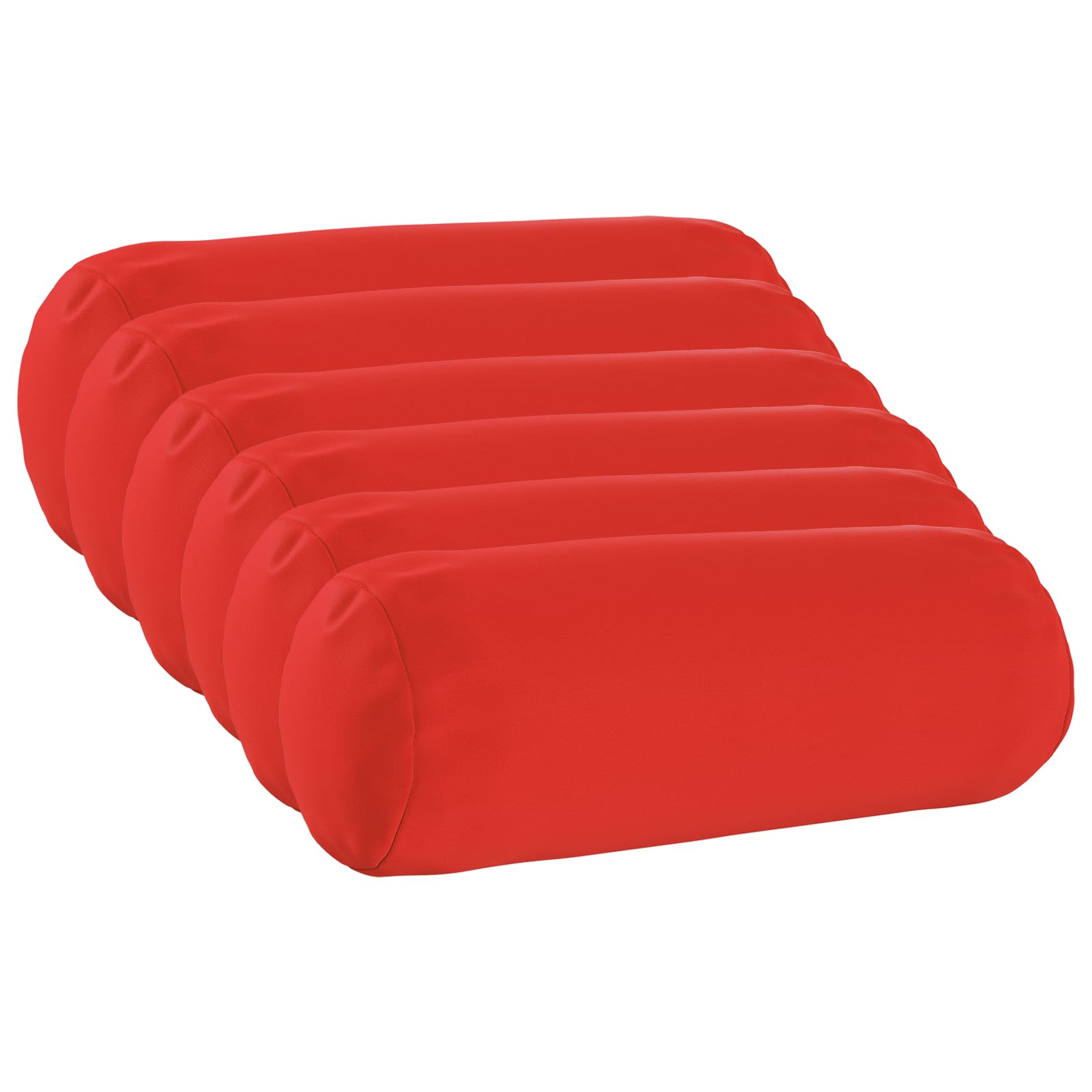 Párna huzat 6 pcs heerlen piros ø 15 x 40 cm poliészter